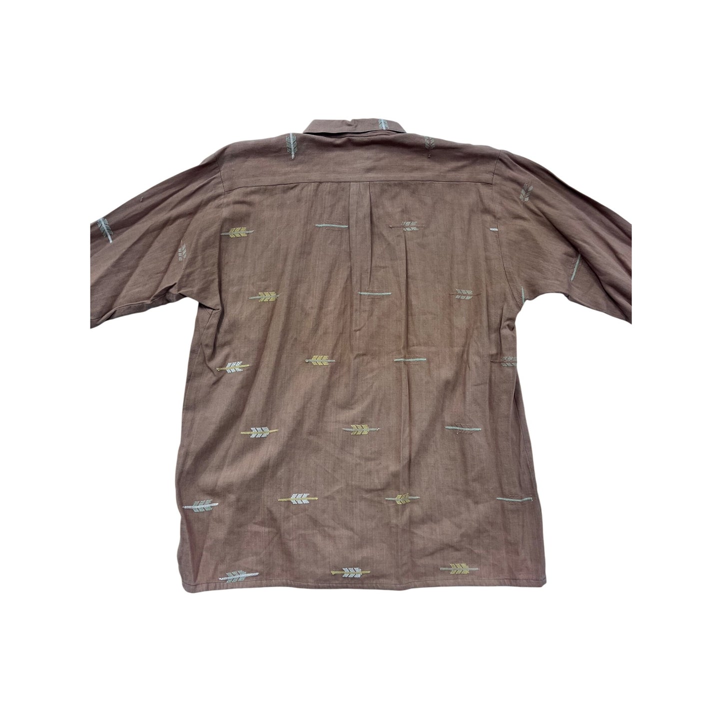 Vintage Artesania New York Mens Cotton Button-Up Shirt #8308