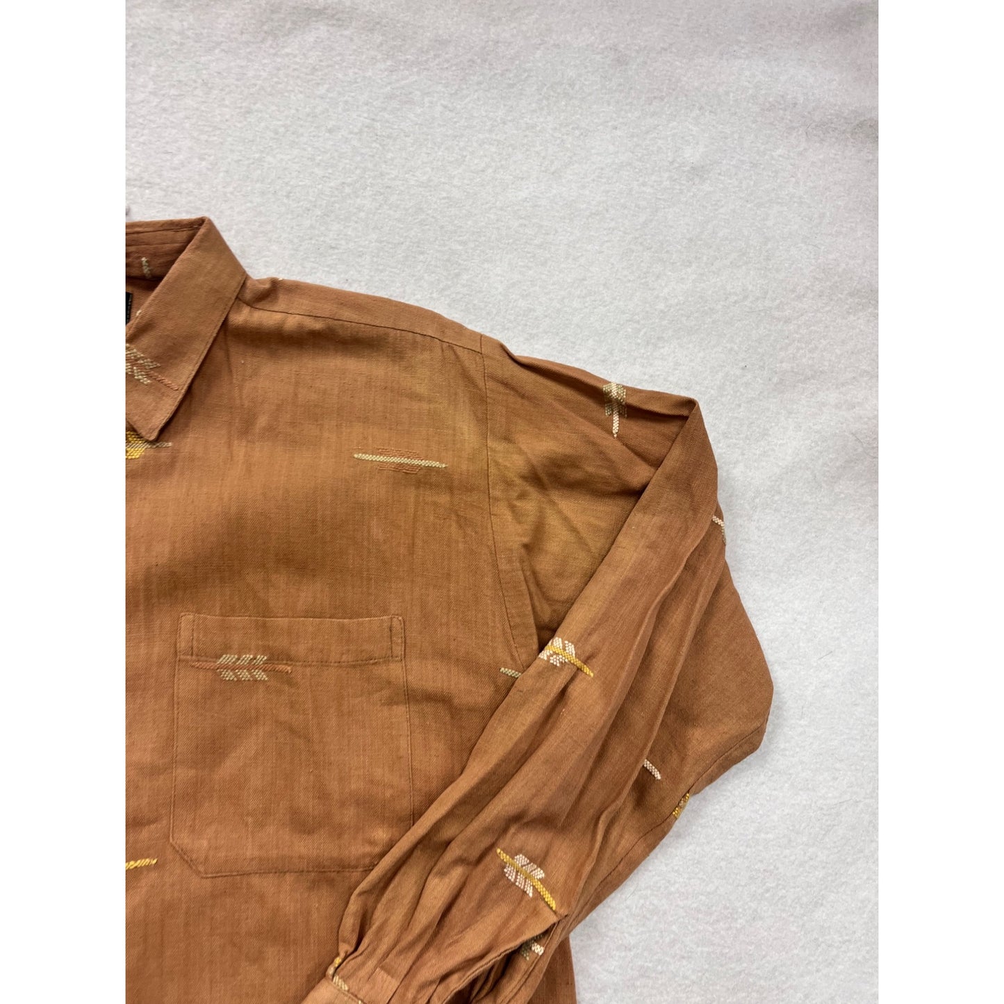 Vintage Artesania New York Mens Cotton Button-Up Shirt #8308