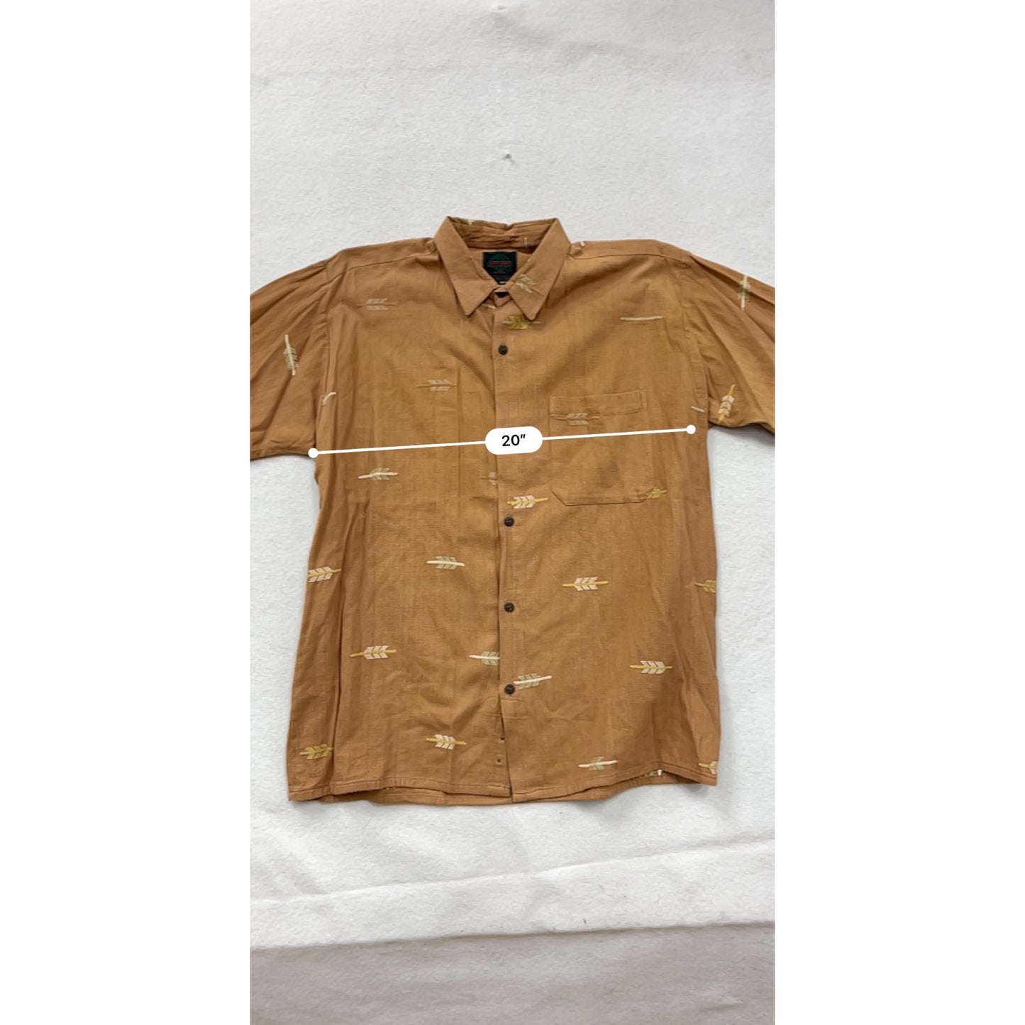 Vintage Artesania New York Mens Cotton Button-Up Shirt #8308