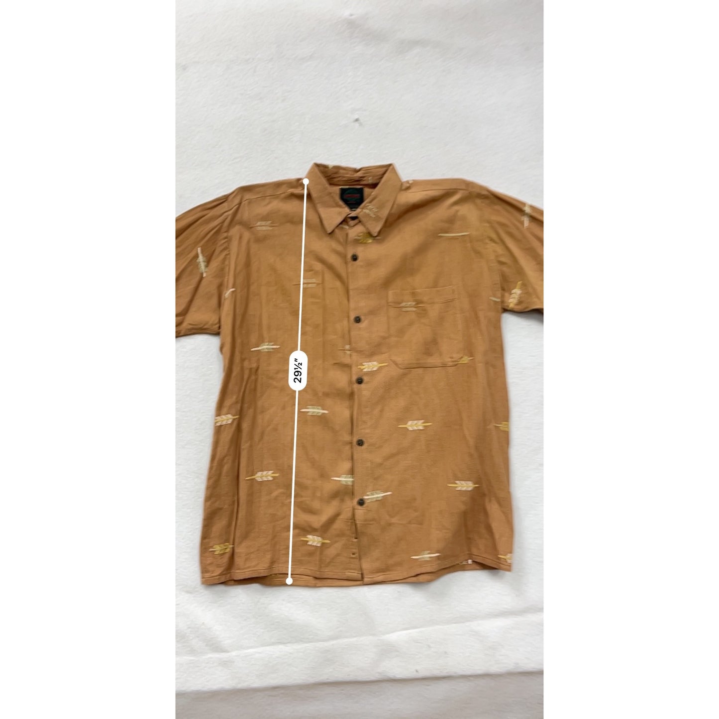 Vintage Artesania New York Mens Cotton Button-Up Shirt #8308