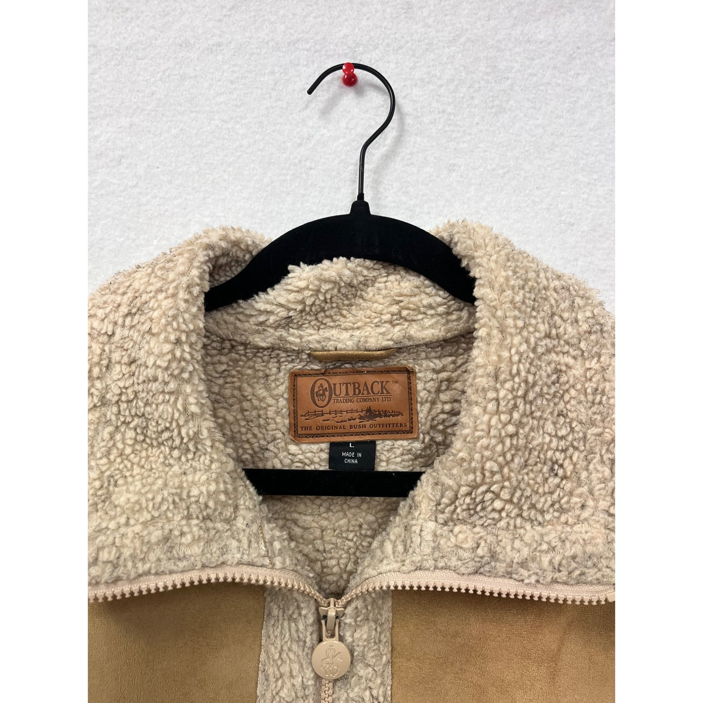 Women’s Outback Loveland Suede & Sherpa Lined Tan & Cream Jacket #6051