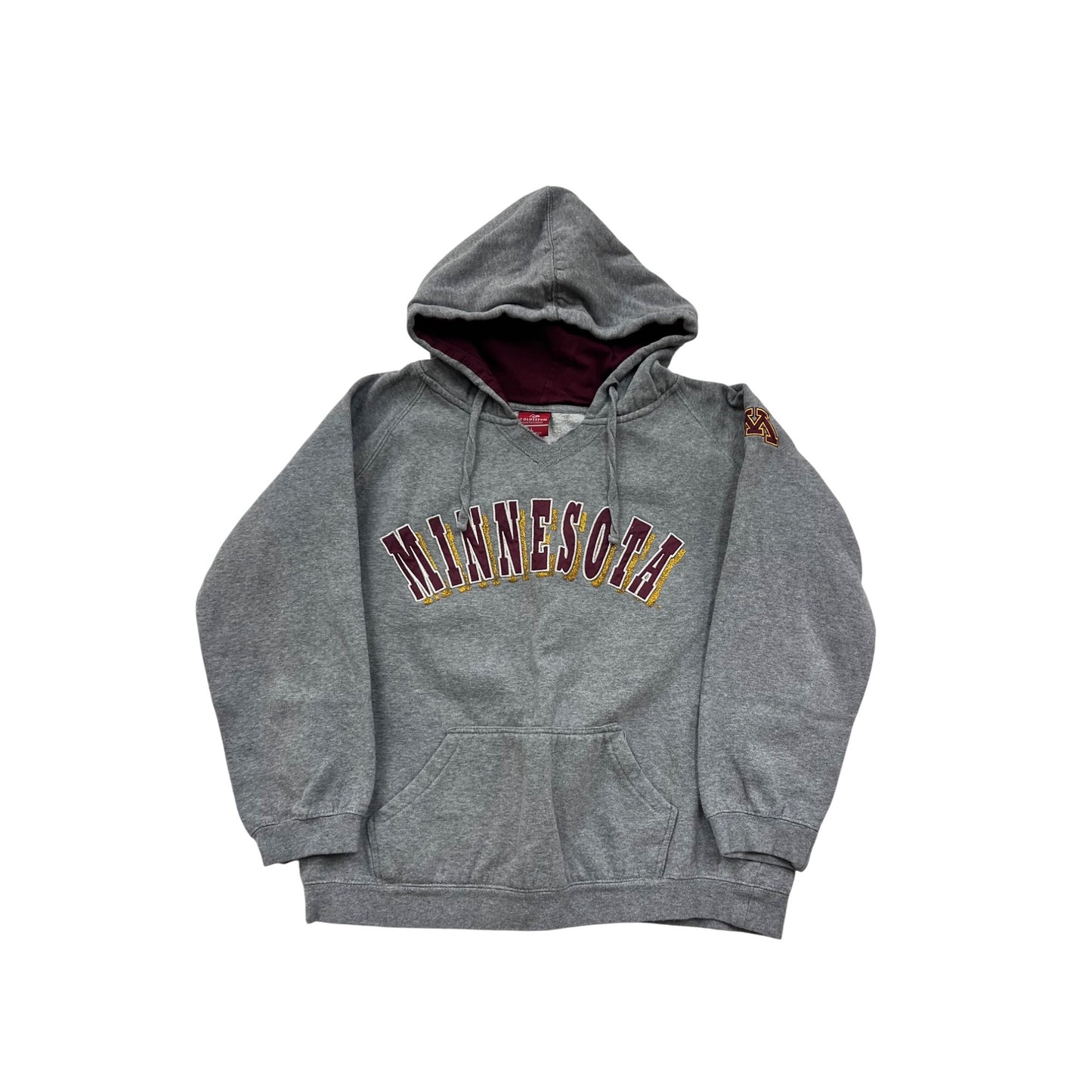 Minnesota Gray Hoodie Youth Large By Colosseum #8982