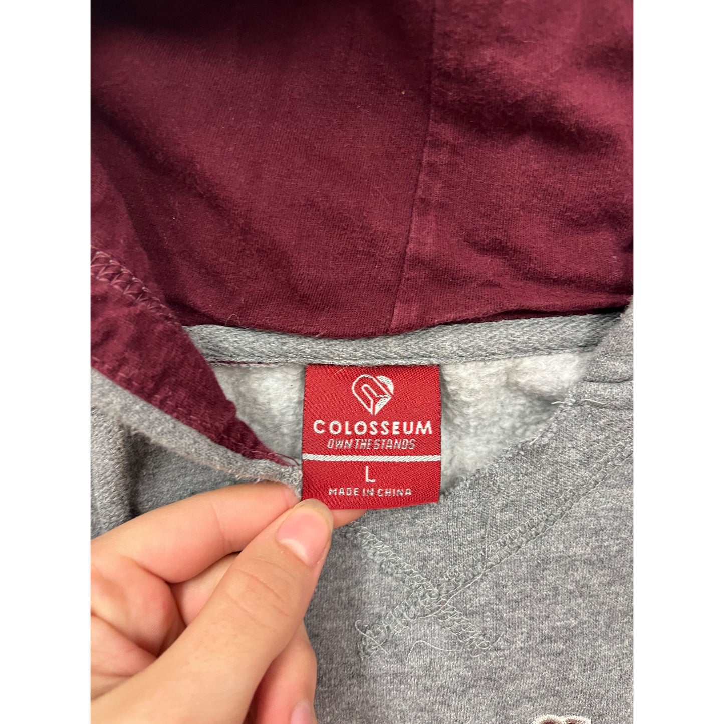 Minnesota Gray Hoodie Youth Large By Colosseum #8982