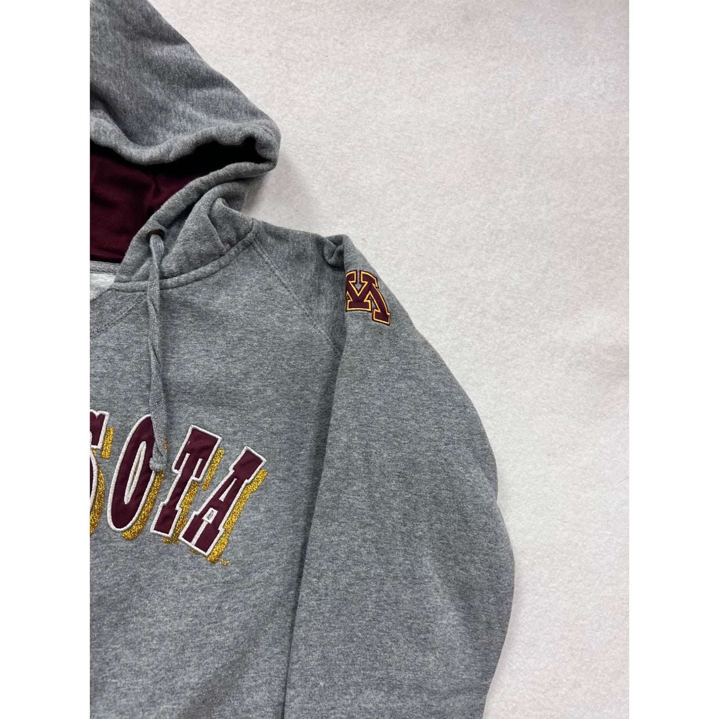 Minnesota Gray Hoodie Youth Large By Colosseum #8982