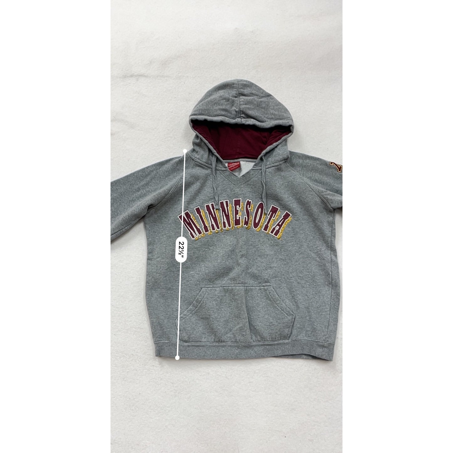 Minnesota Gray Hoodie Youth Large By Colosseum #8982