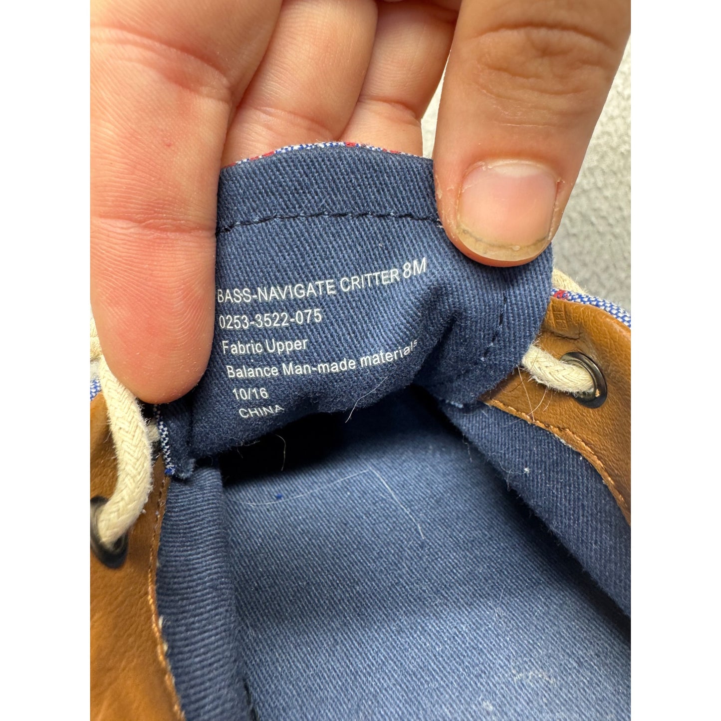 G.H. Bass & Co. Blue Canvas Sneakers With Red Lobster Print - Mens 9 #9518