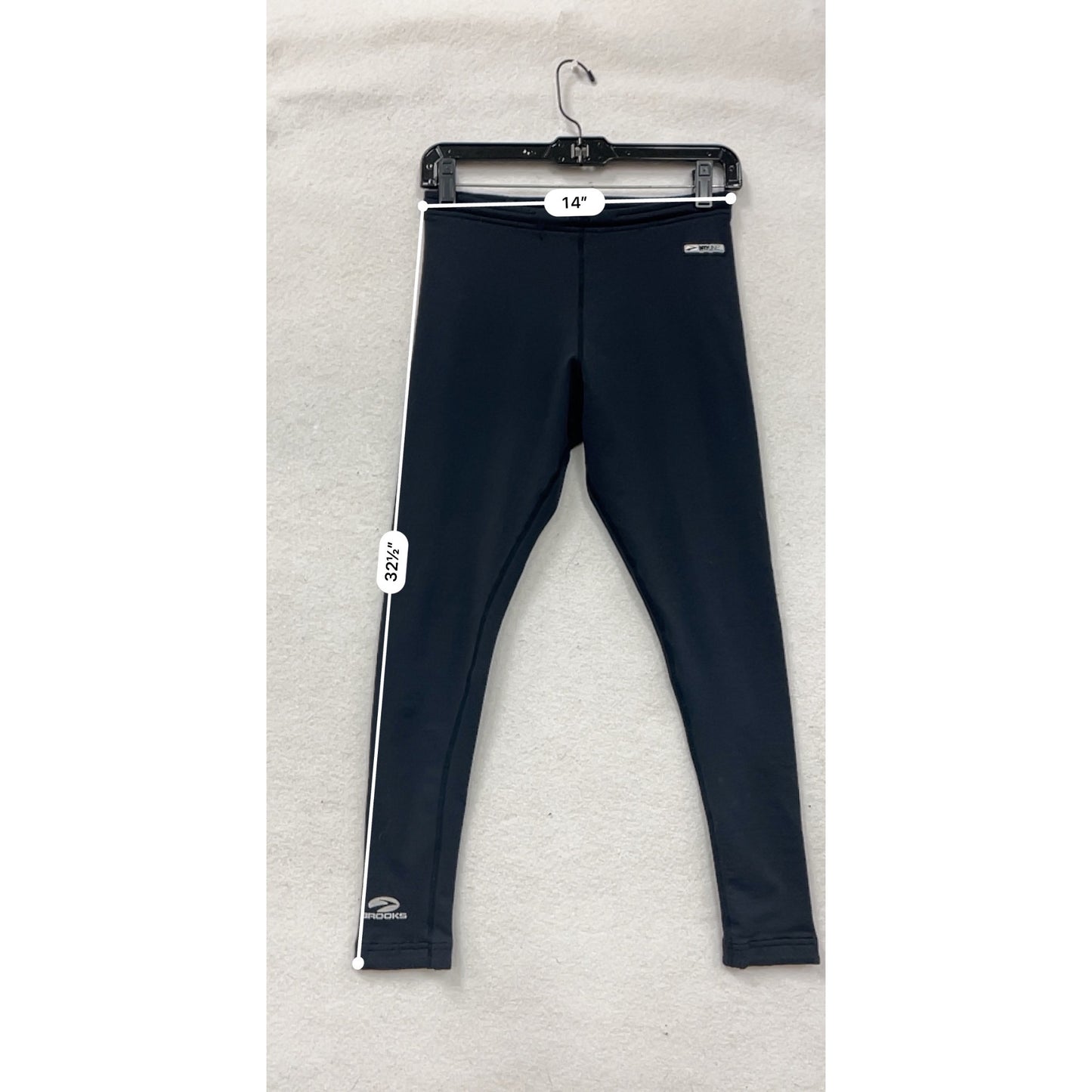 Brooks Womens Running Leggings Black S #8250