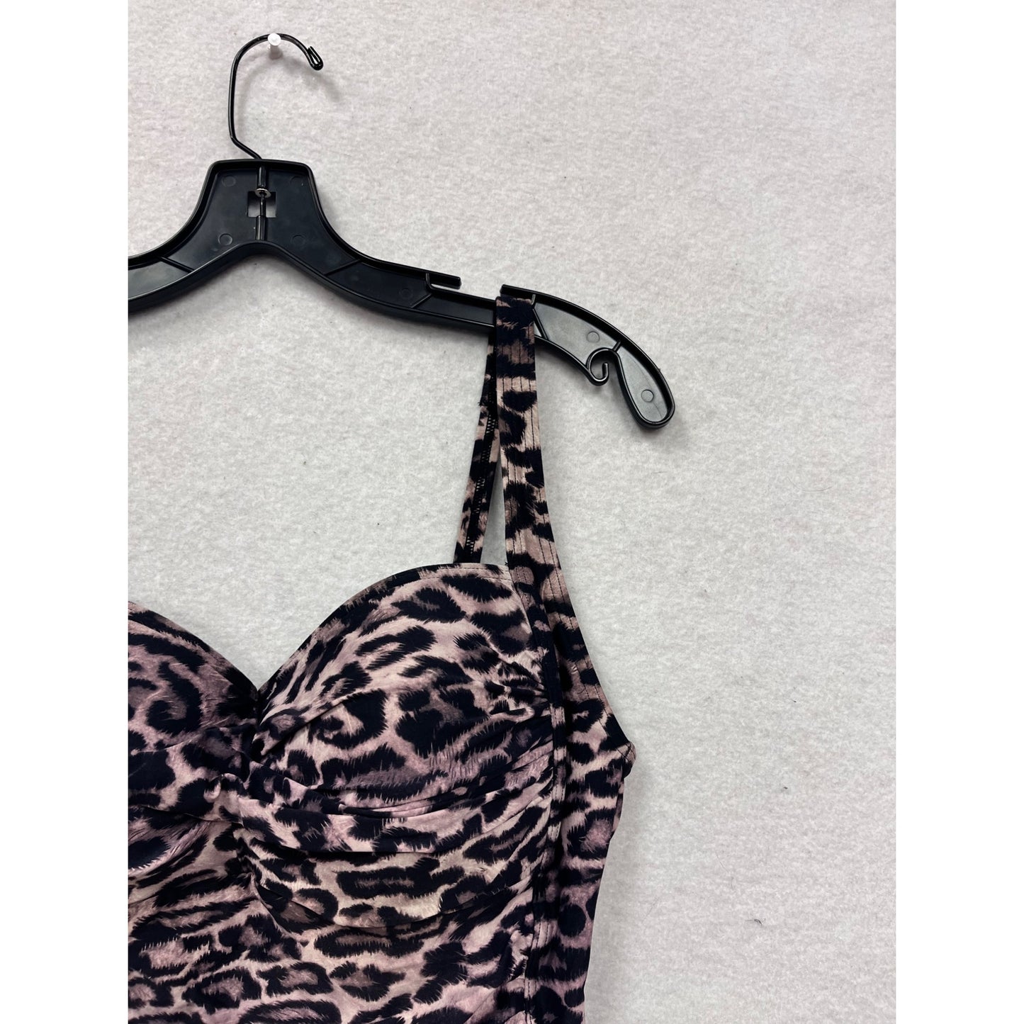 Bond-Eye Australia Leopard Print One-Piece Swimsuit Size 14 #8365