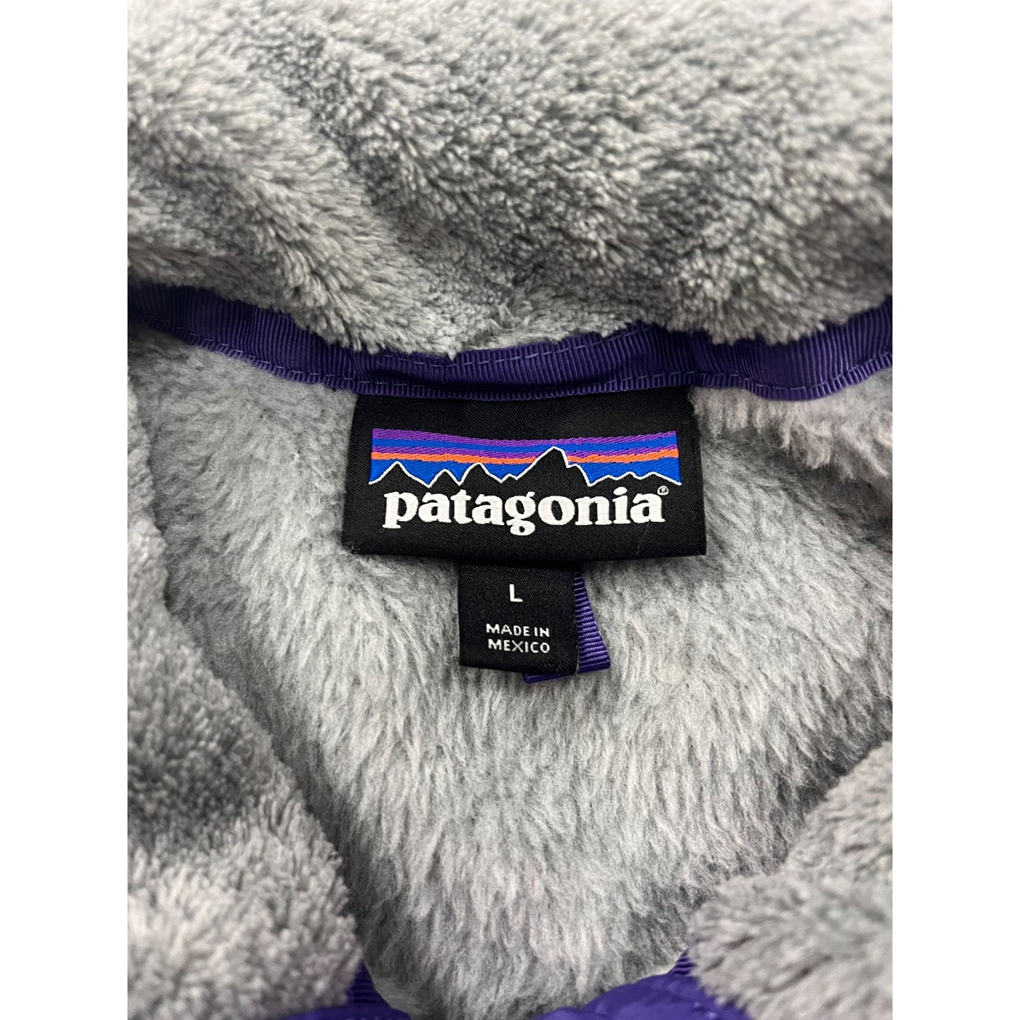 Patagonia Womens Gray & Purple Fleece Pullover Jacket #6171