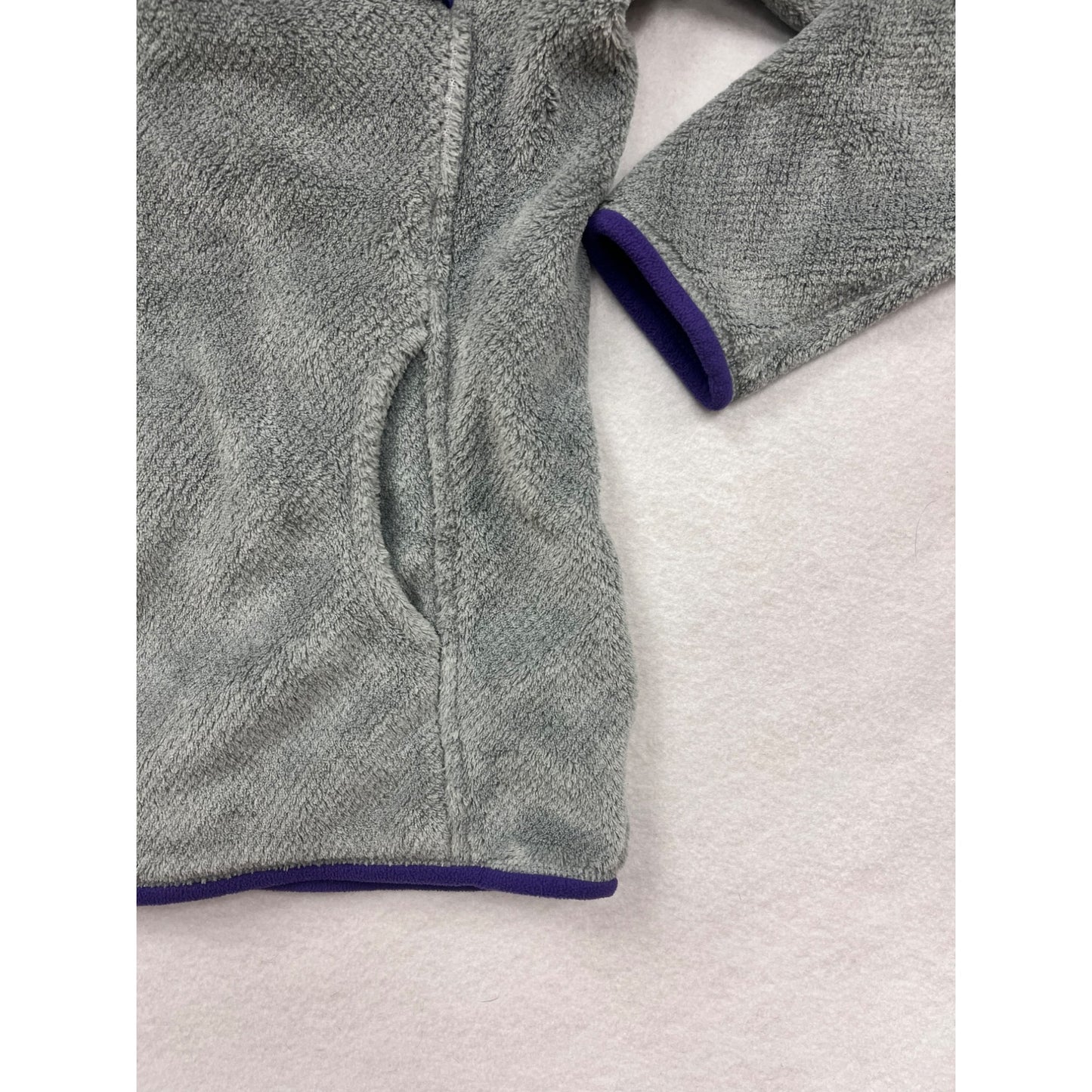 Patagonia Womens Gray & Purple Fleece Pullover Jacket #6171