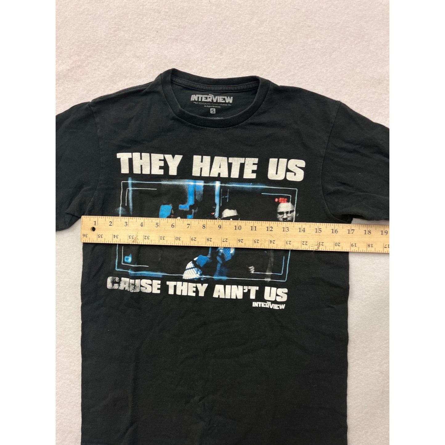 Women’s “The Interview” Graphic T-Shirt Black "They Hate Us Cause They Aint Us" #6308