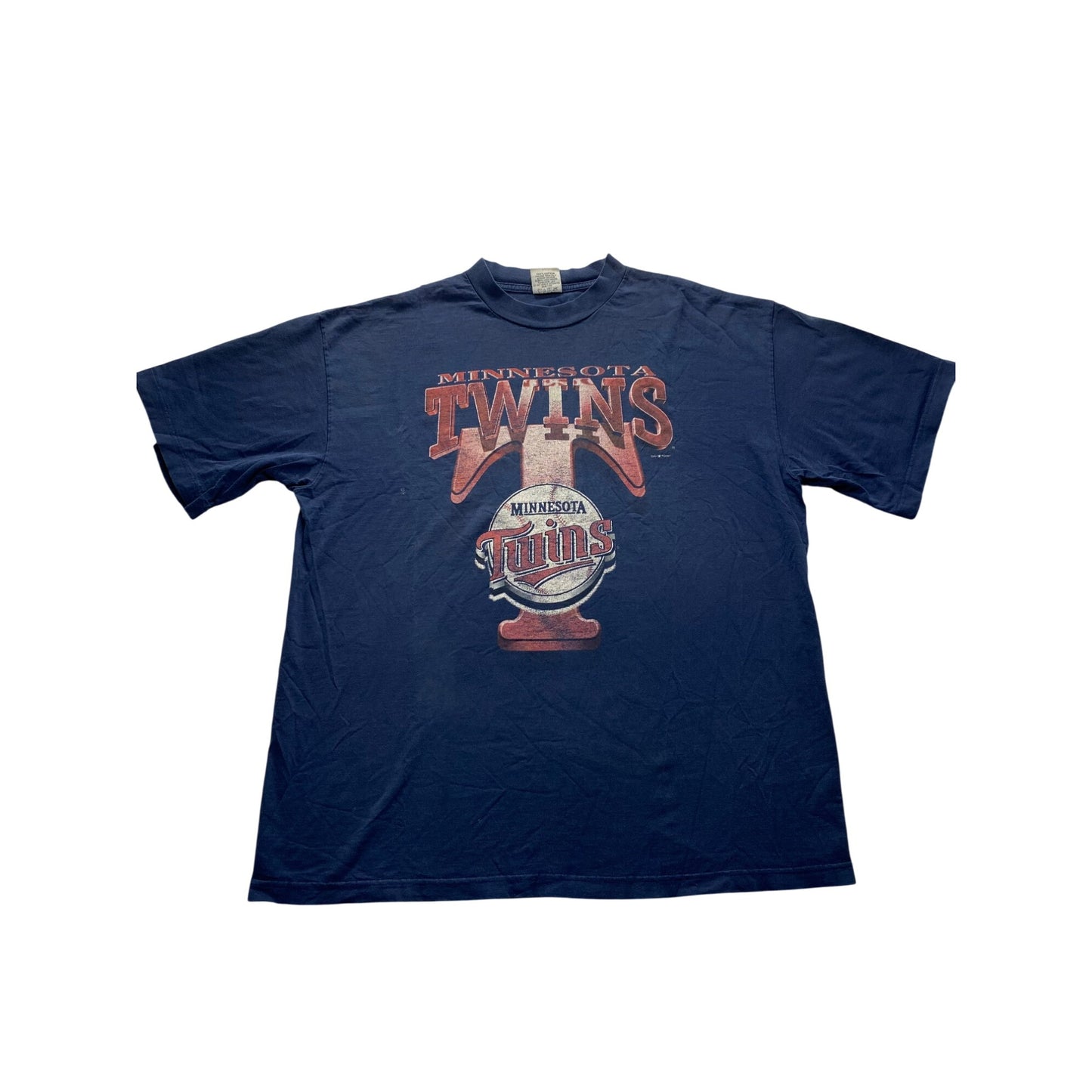 Minnesota Twins 2001 Vintage XXL T-Shirt 100% Cotton #5852