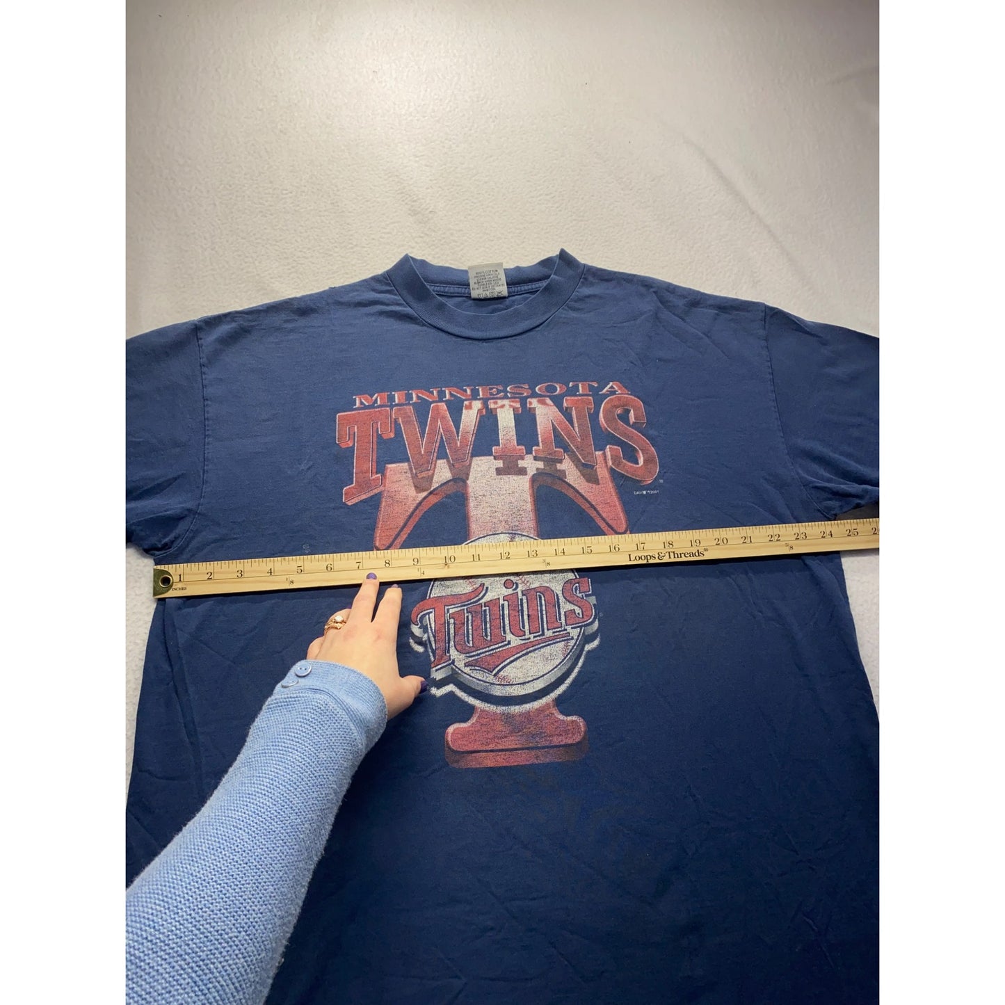 Minnesota Twins 2001 Vintage XXL T-Shirt 100% Cotton #5852