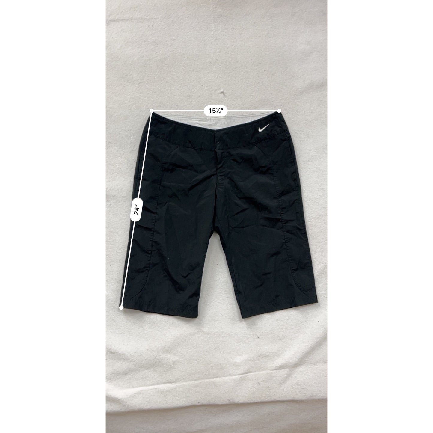Nike Womens Black Athletic Shorts M #8215