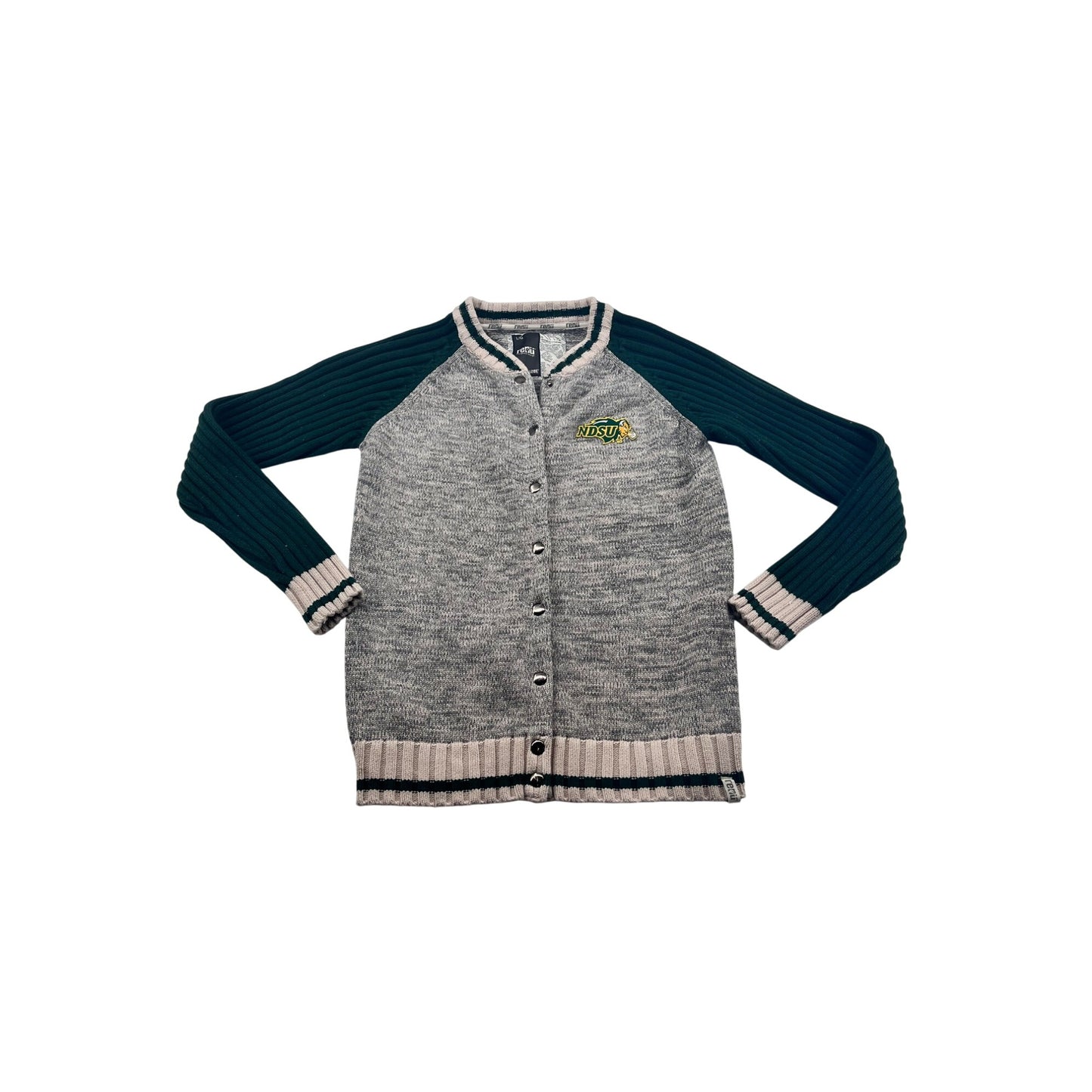 NDSU Womnes Repu Bruzer Varsity Style Cardigan Sweater #6134