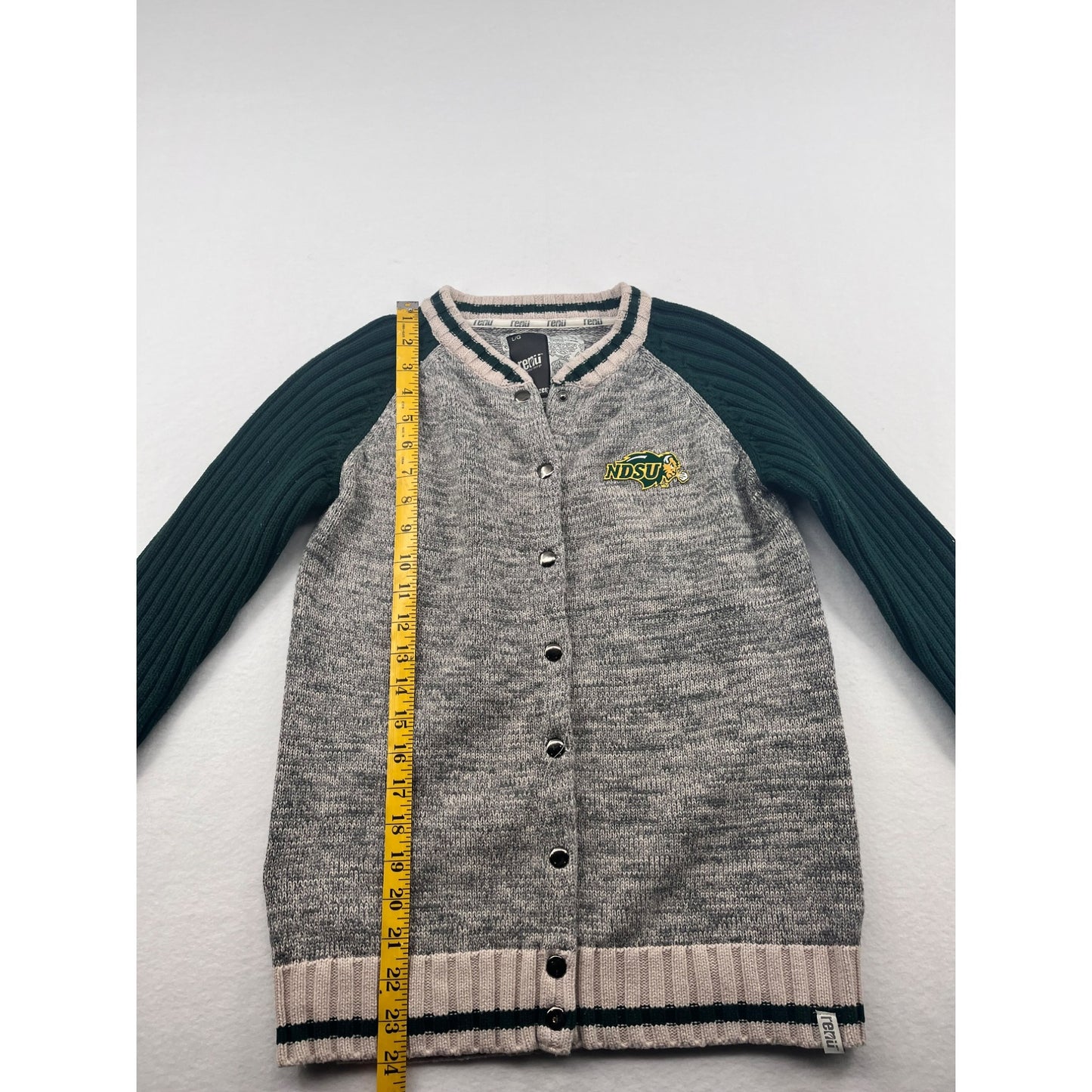 NDSU Womnes Repu Bruzer Varsity Style Cardigan Sweater #6134