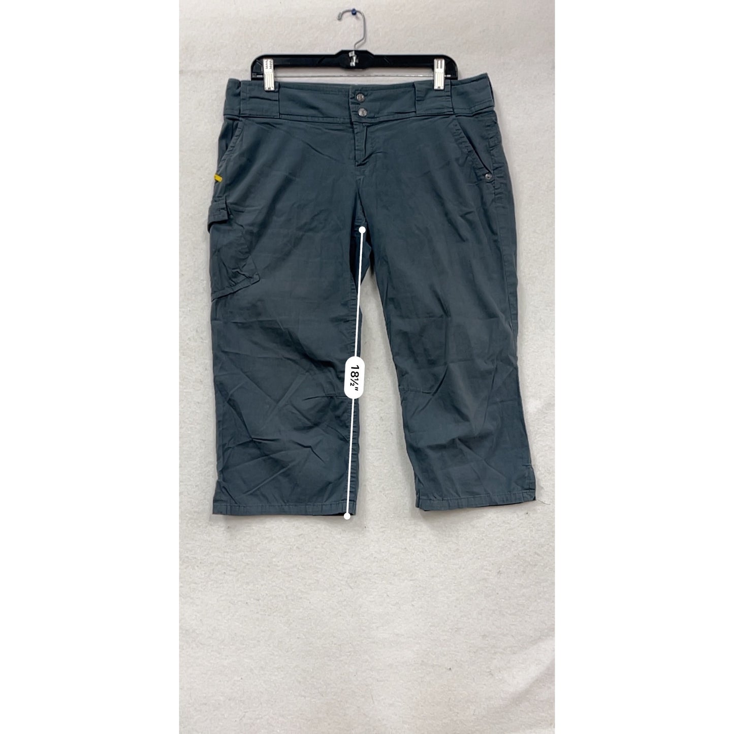 Lolé Capri Cargo Pants Size M Blue Cotton Blend Relaxed Fit #458A