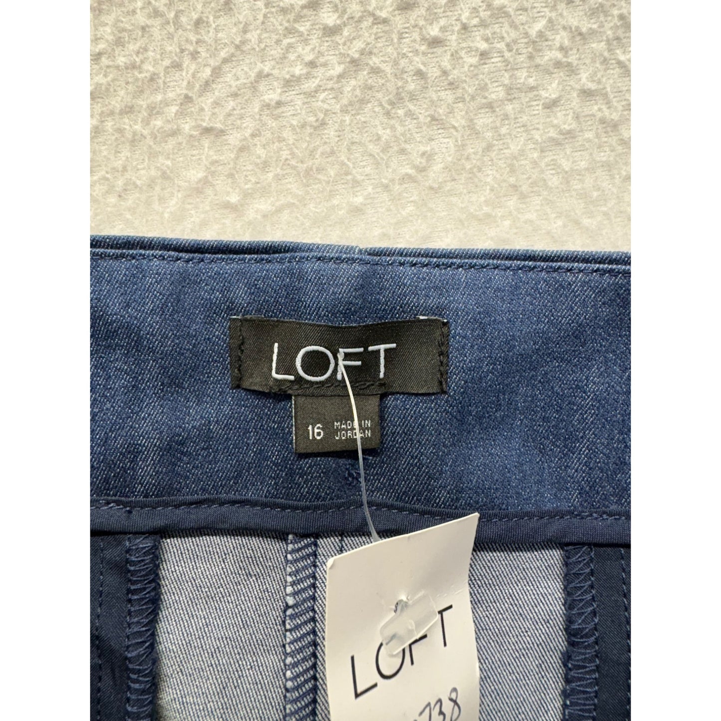 Loft Womens Blue High-Waist Sailor Shorts #7571