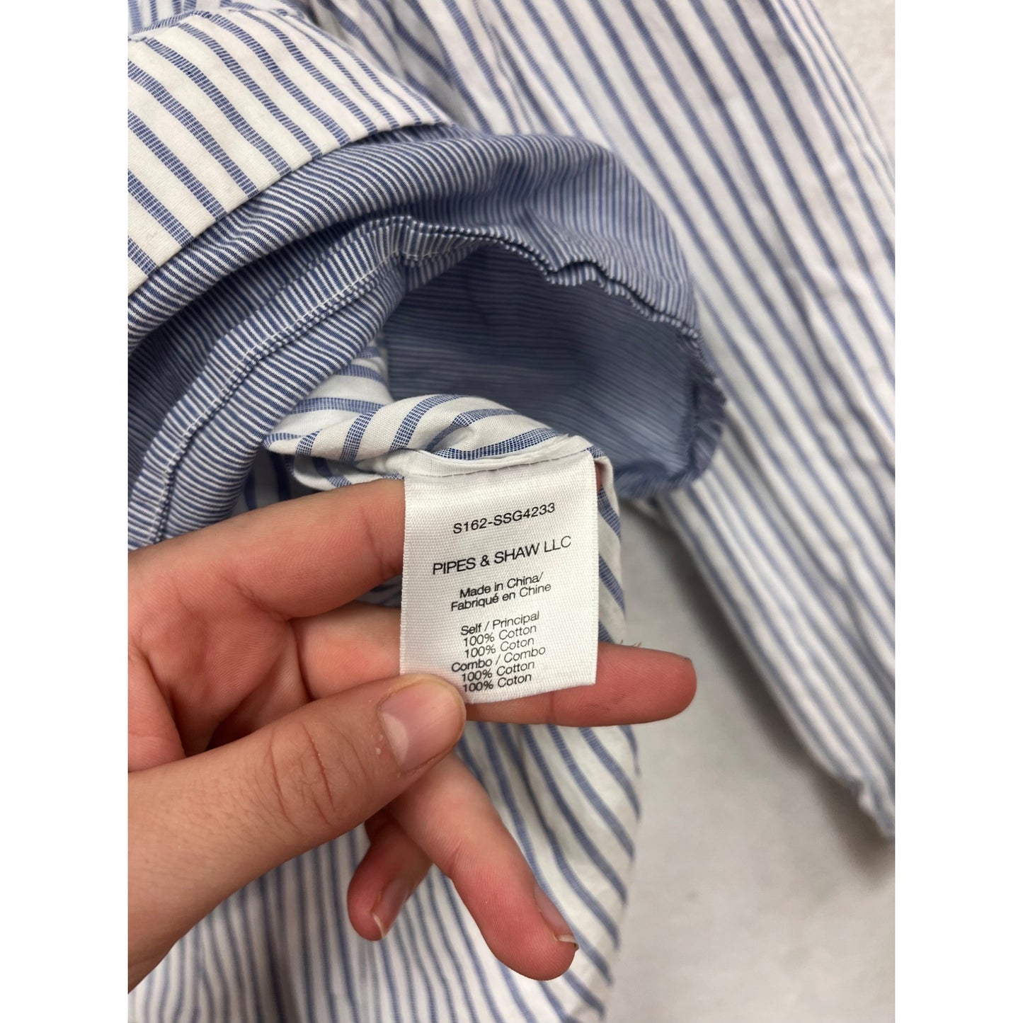 Veronica Beard Striped Hi-Low Button-Front Cotton Shirt Womens Size 8 #6630