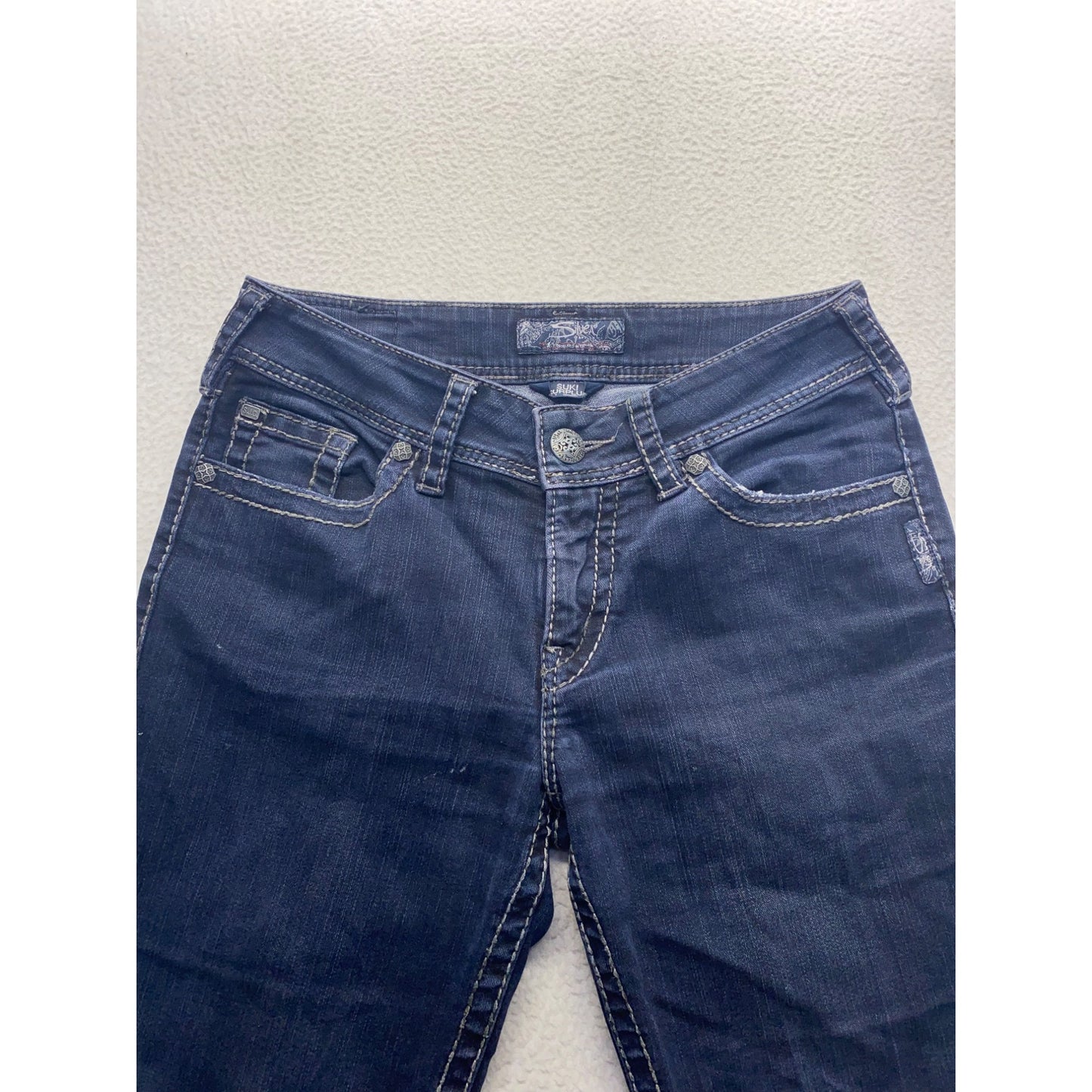 Silver Jeans Co. Womens Suki Flare Dark Wash Jeans W28/L30 #7114