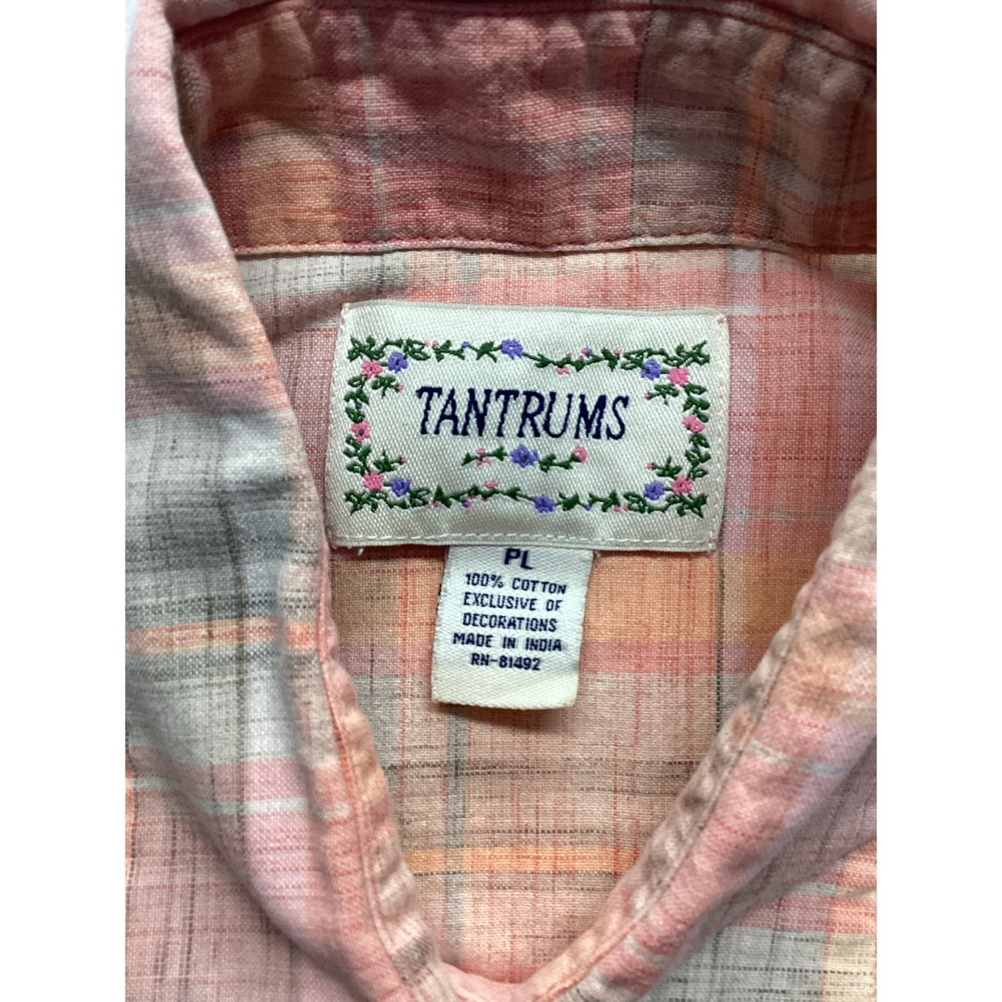 Vintage Tantrums Cropped Button Down