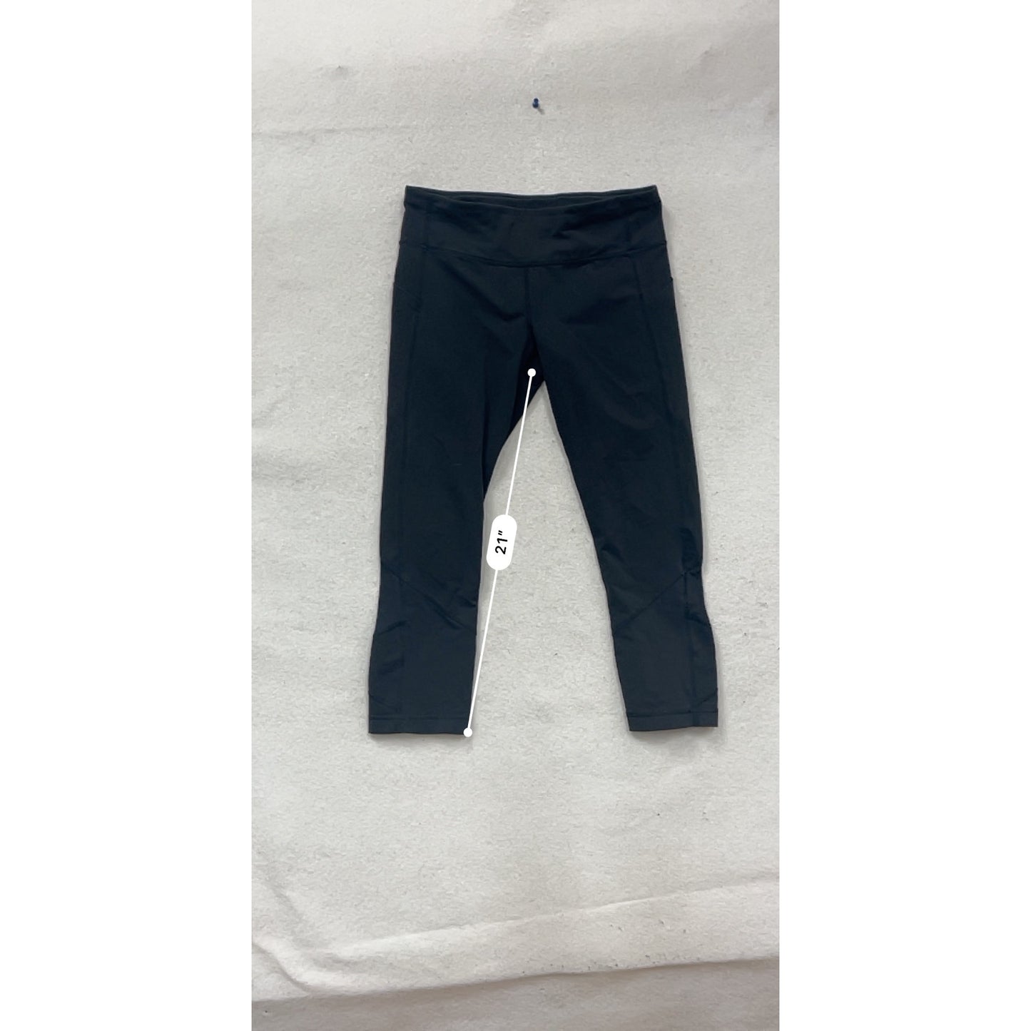 Lululemon Black Cropped Leggings Size 8 #702A