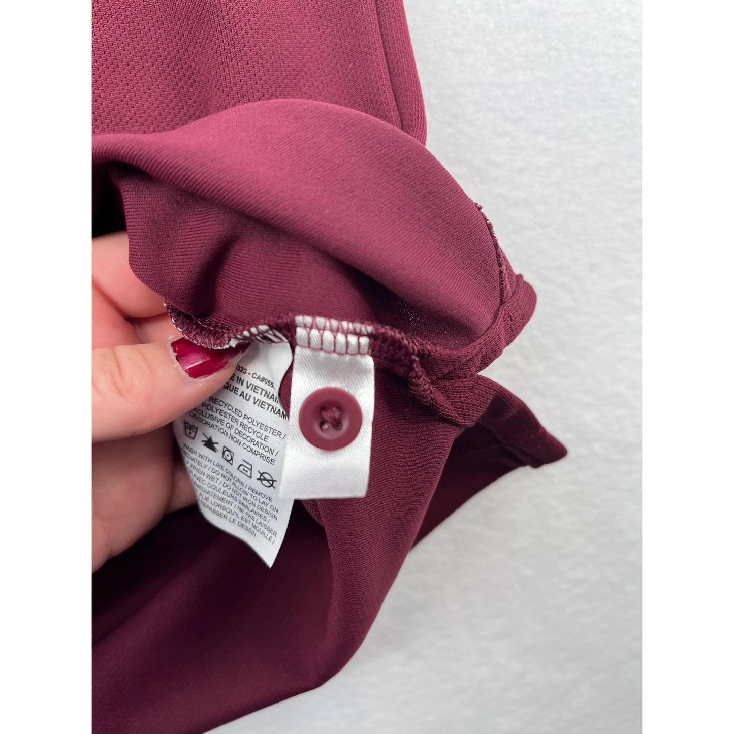 Men’s Nike Dri-Fit Maroon Minnesota Polo Shirt With White Trim #6147