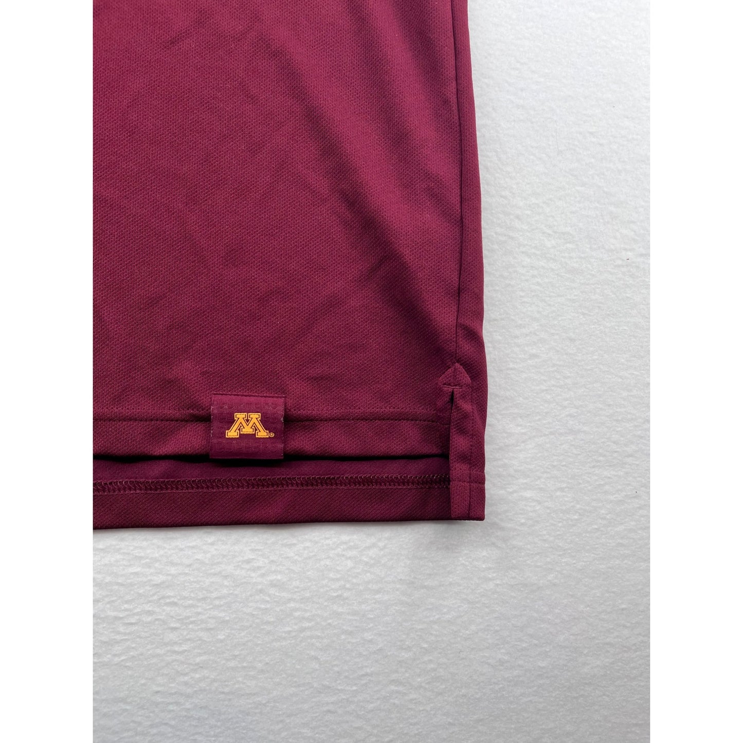 Men’s Nike Dri-Fit Maroon Minnesota Polo Shirt With White Trim #6147