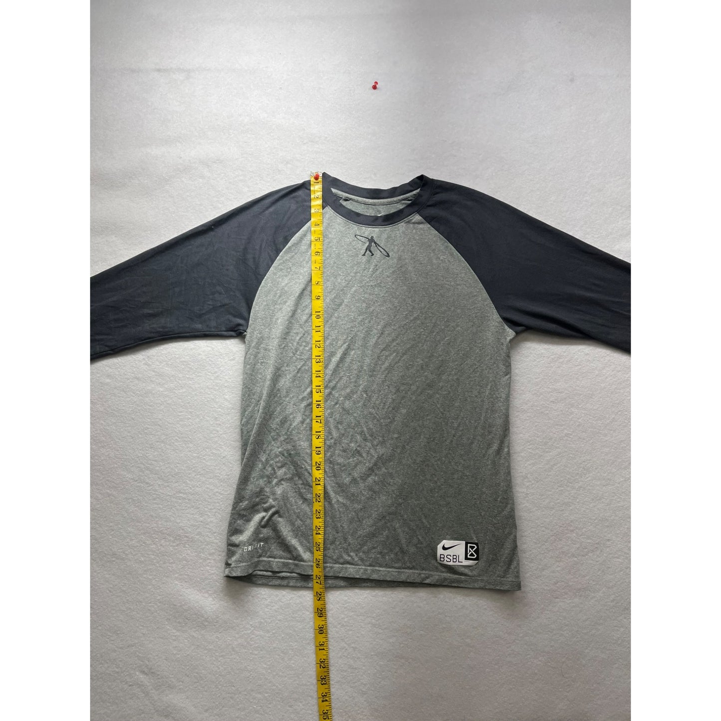 Men’s Nike Dri-Fit BSBL Athletic Cut Raglan 3/4 Sleeve Tee Shirt #2972