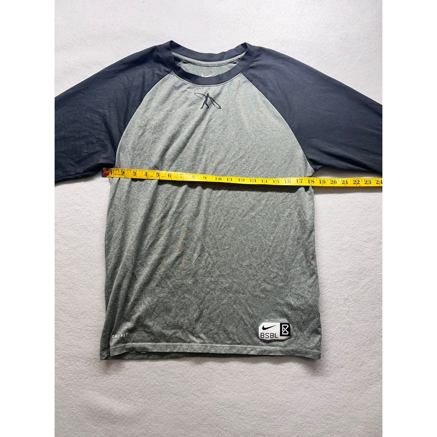 Men’s Nike Dri-Fit BSBL Athletic Cut Raglan 3/4 Sleeve Tee Shirt #2972