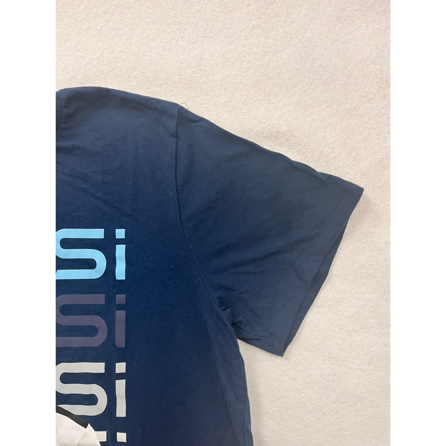 Lionel Messi Navy Blue Graphic Soccer Tee #6073