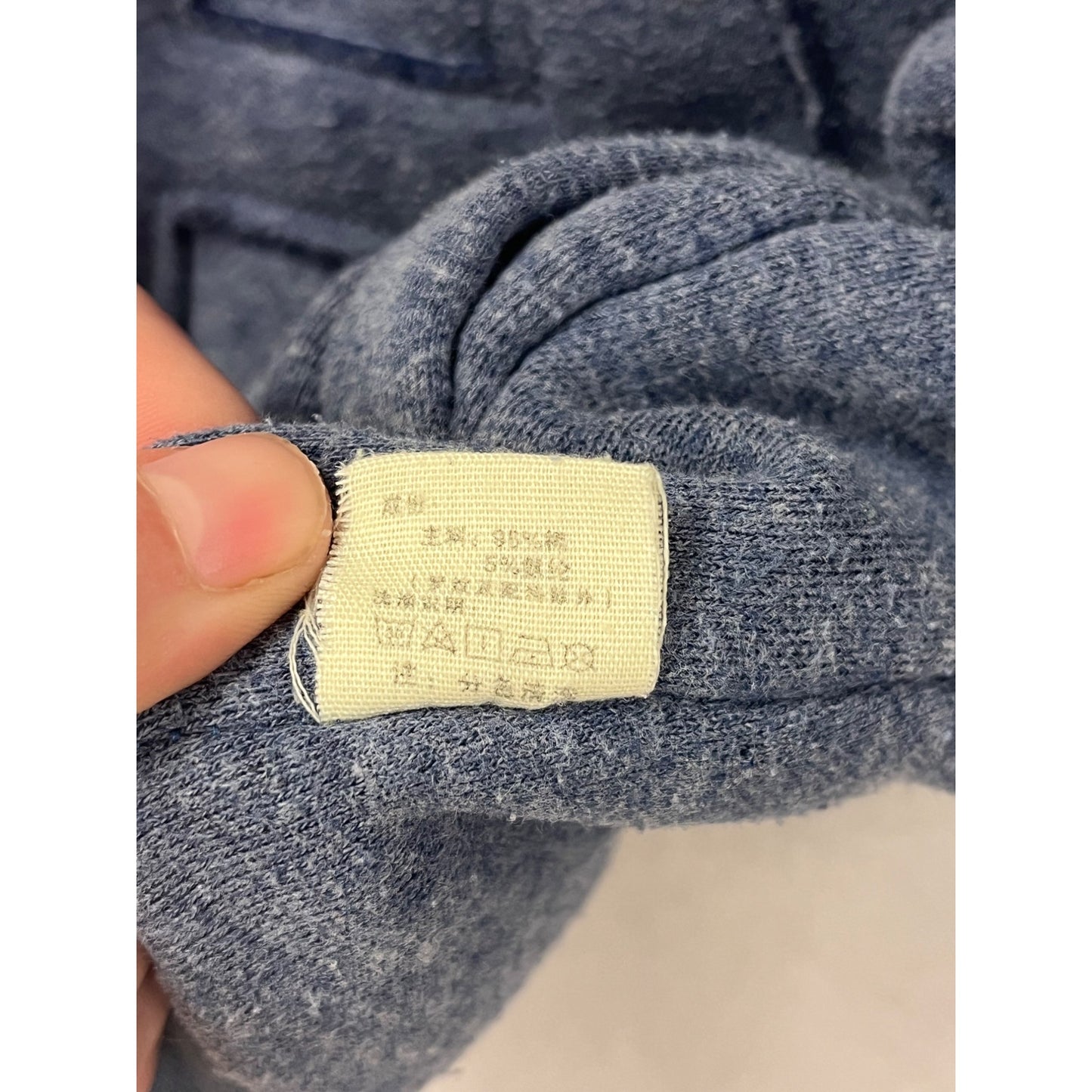 Toddler Kids Blue Fleece-Lined Hooded Pullover With "A" Embroidery #6663