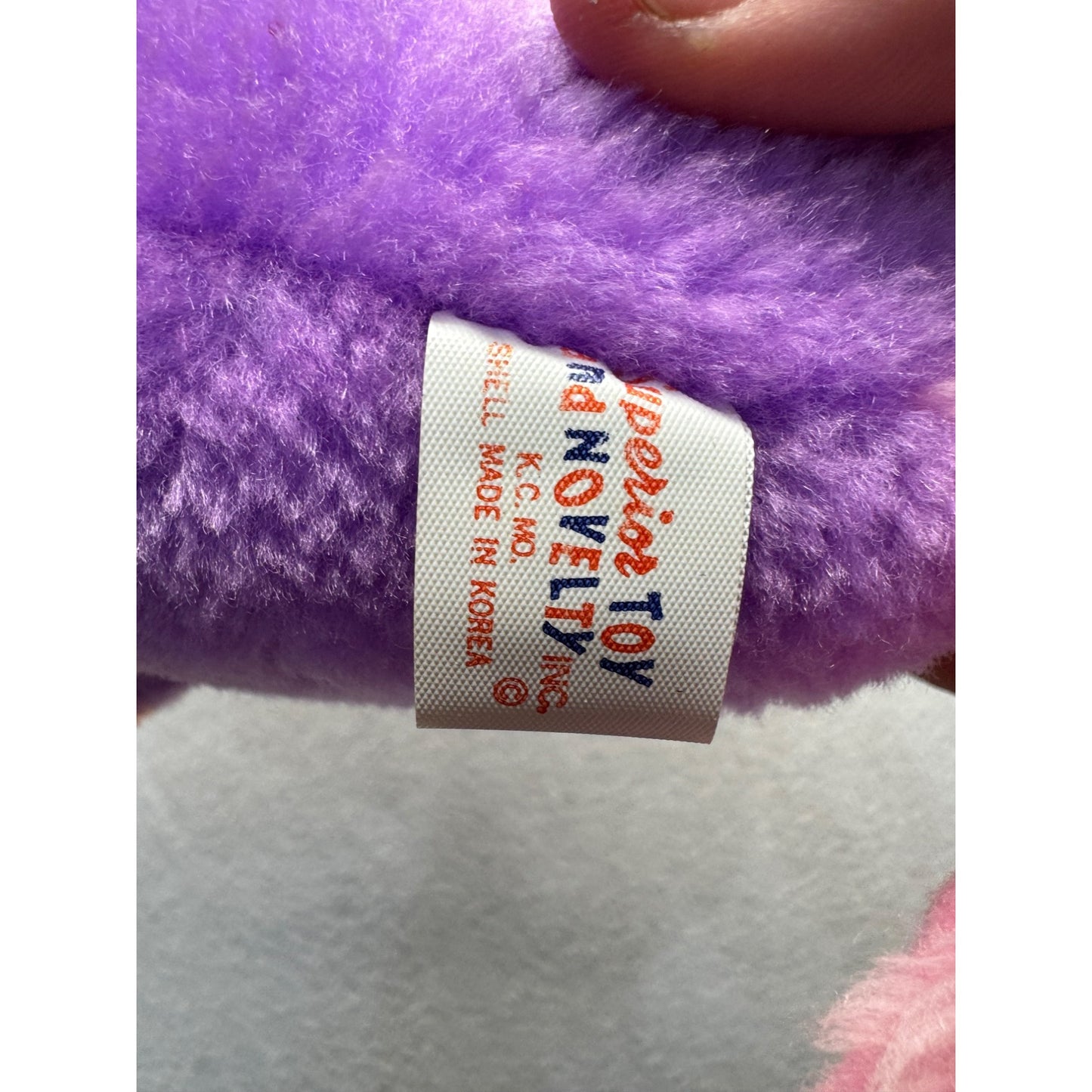 Vintage Superior Toy Purple Tuscan Plush #5830