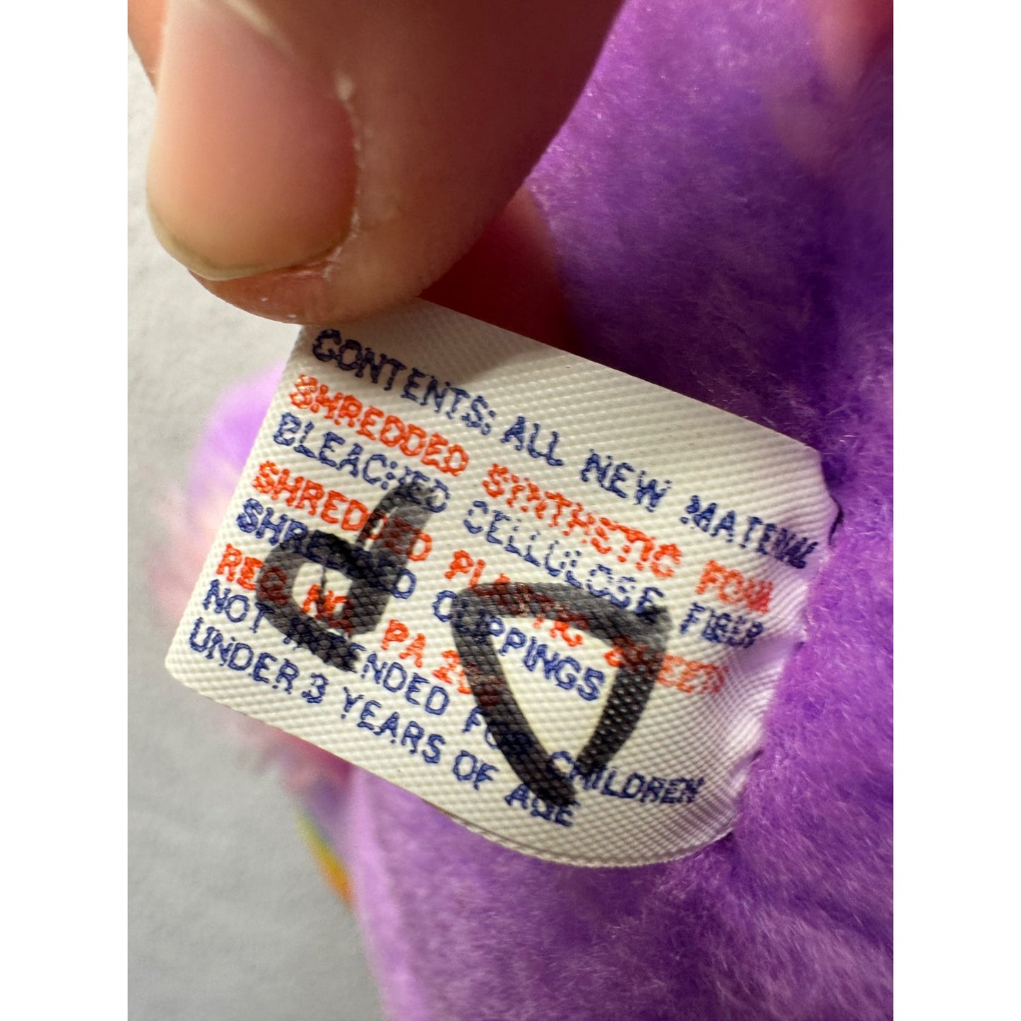 Vintage Superior Toy Purple Tuscan Plush #5830