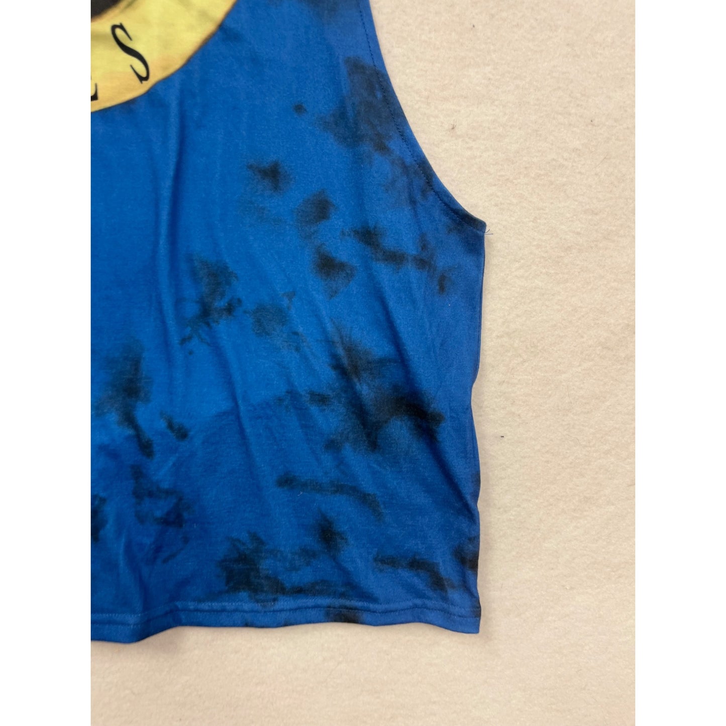 Suns G Roses Blue Tie-Dye Sleeveless Tank Top By Chicyea #8379
