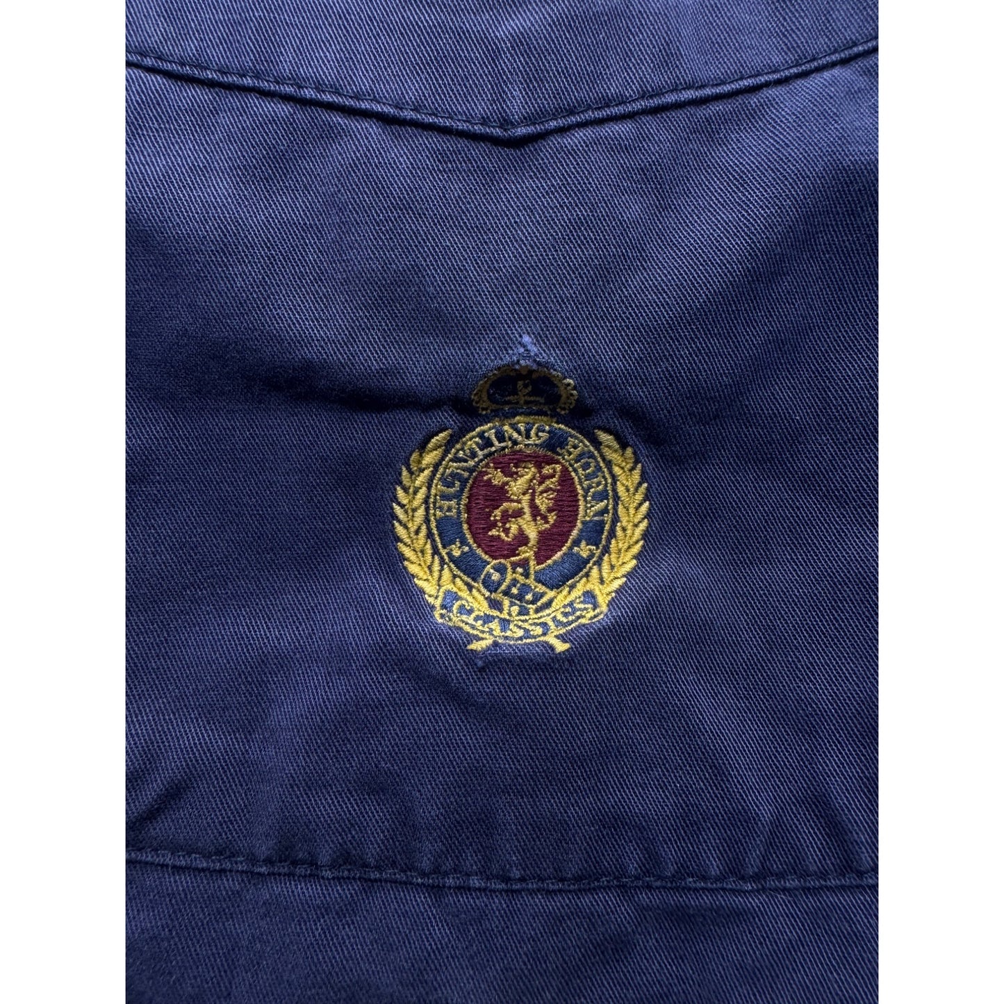 Ralph King Size Purple Button-Down Shirt With Embroidered Crest #9981