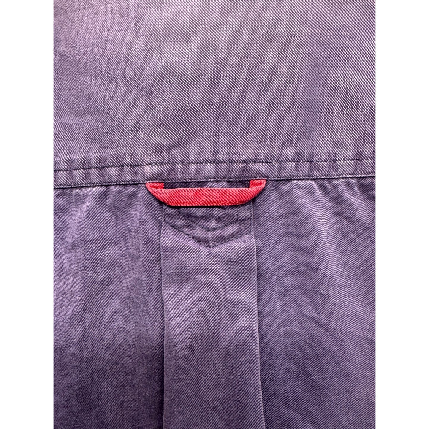 Ralph King Size Purple Button-Down Shirt With Embroidered Crest #9981