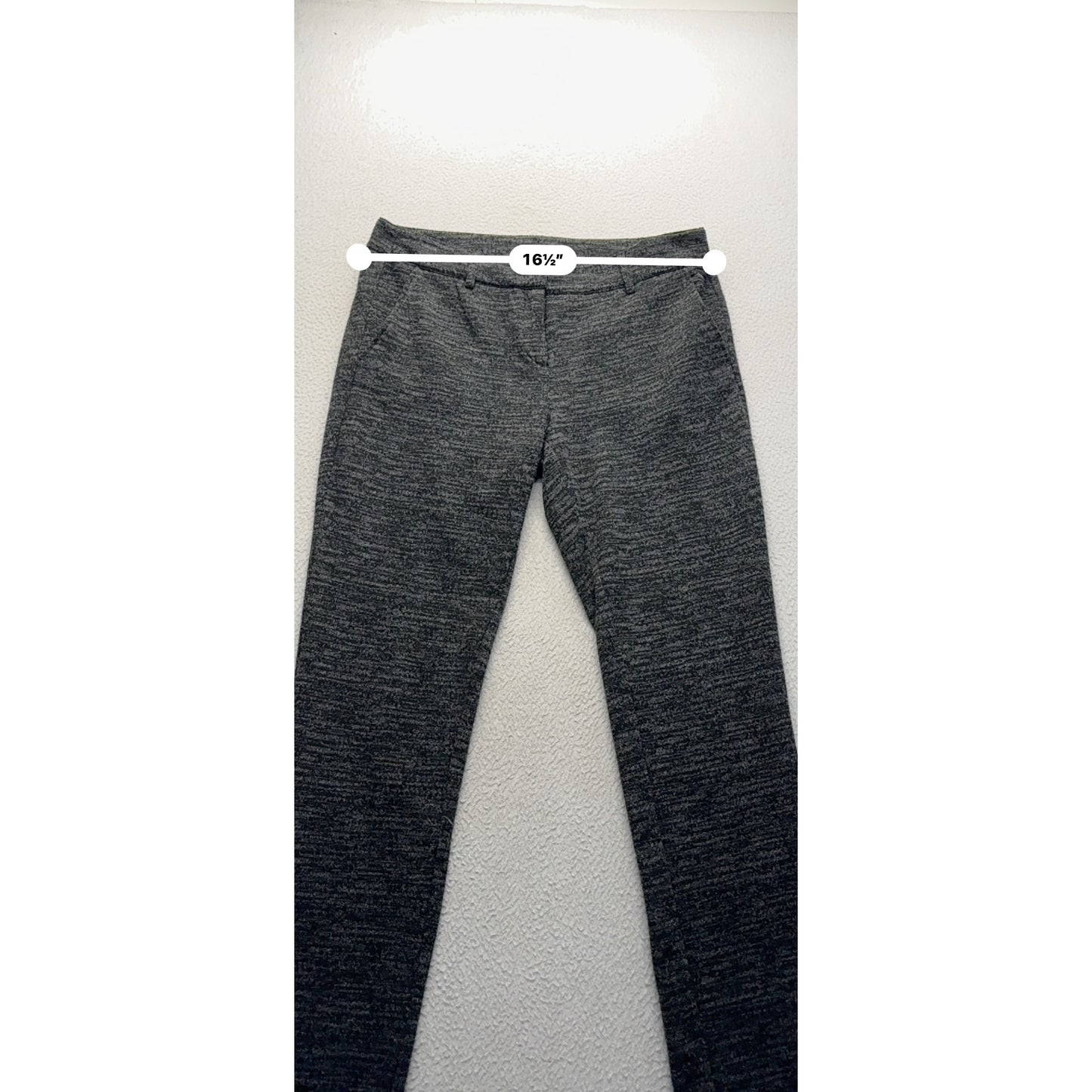 Willi Smith Size 6 Gray Slim-Fit Stretch Trousers 445B