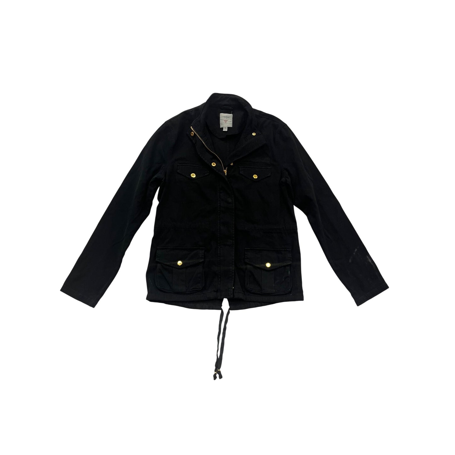 Guess Womens Black Military Jacket Size M #379A