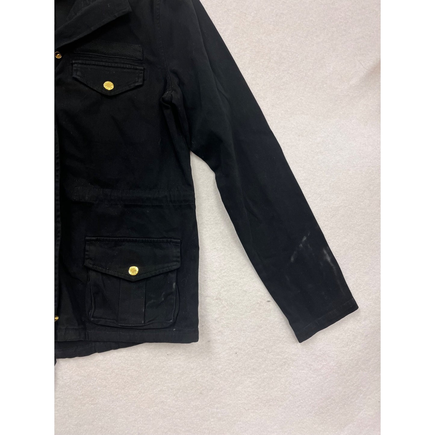 Guess Womens Black Military Jacket Size M #379A