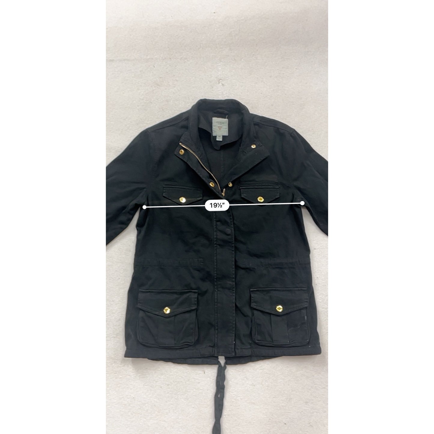 Guess Womens Black Military Jacket Size M #379A