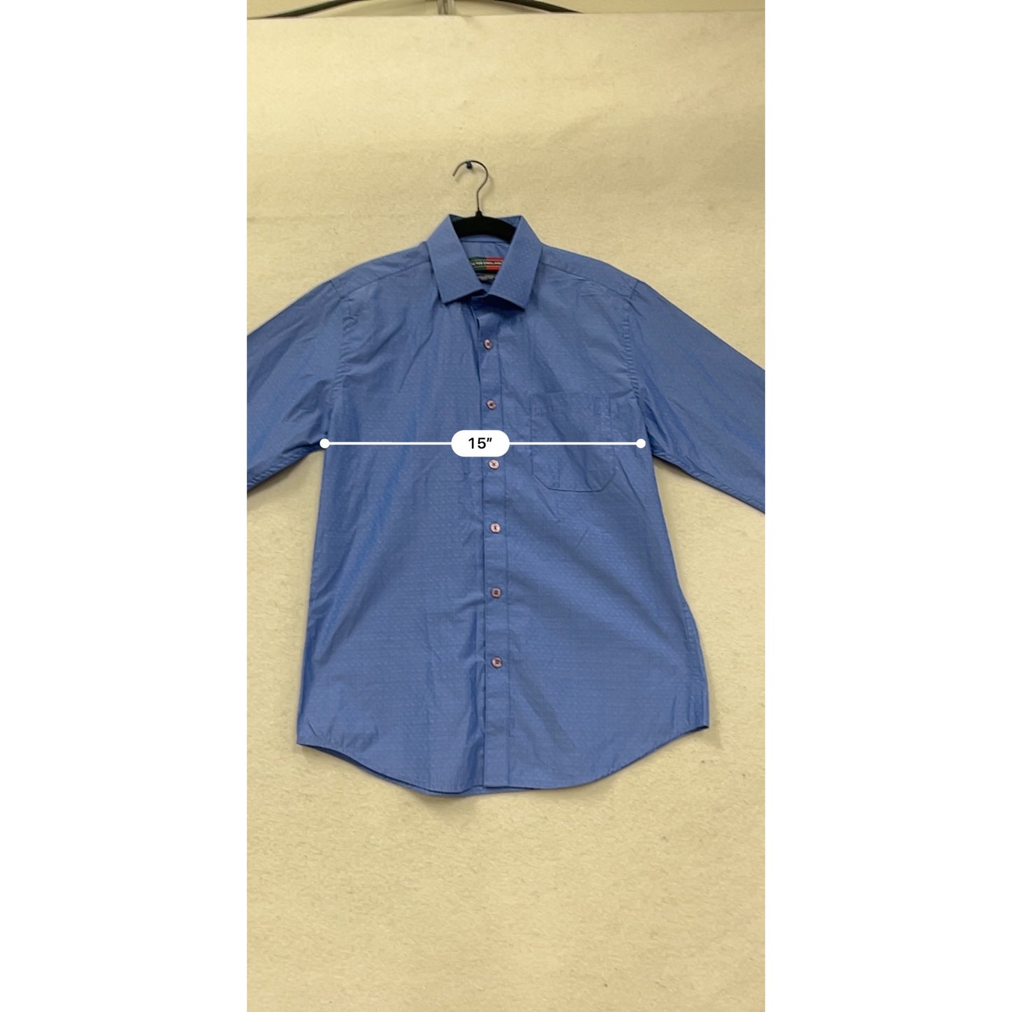 Peter England Premium Cotton Blend Slim Fit Shirt Blue #517A