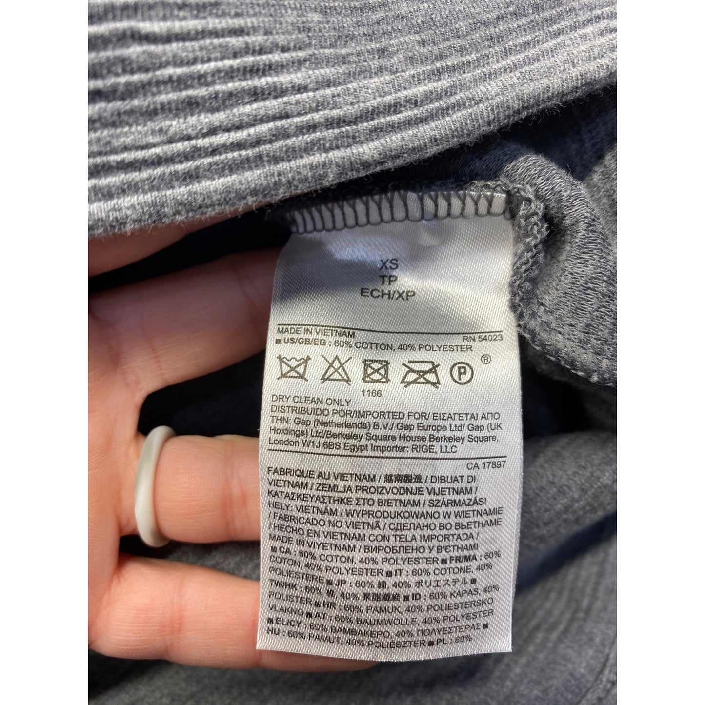 Banana Republic XS Sleeveless Gray Turtleneck Dress #7047