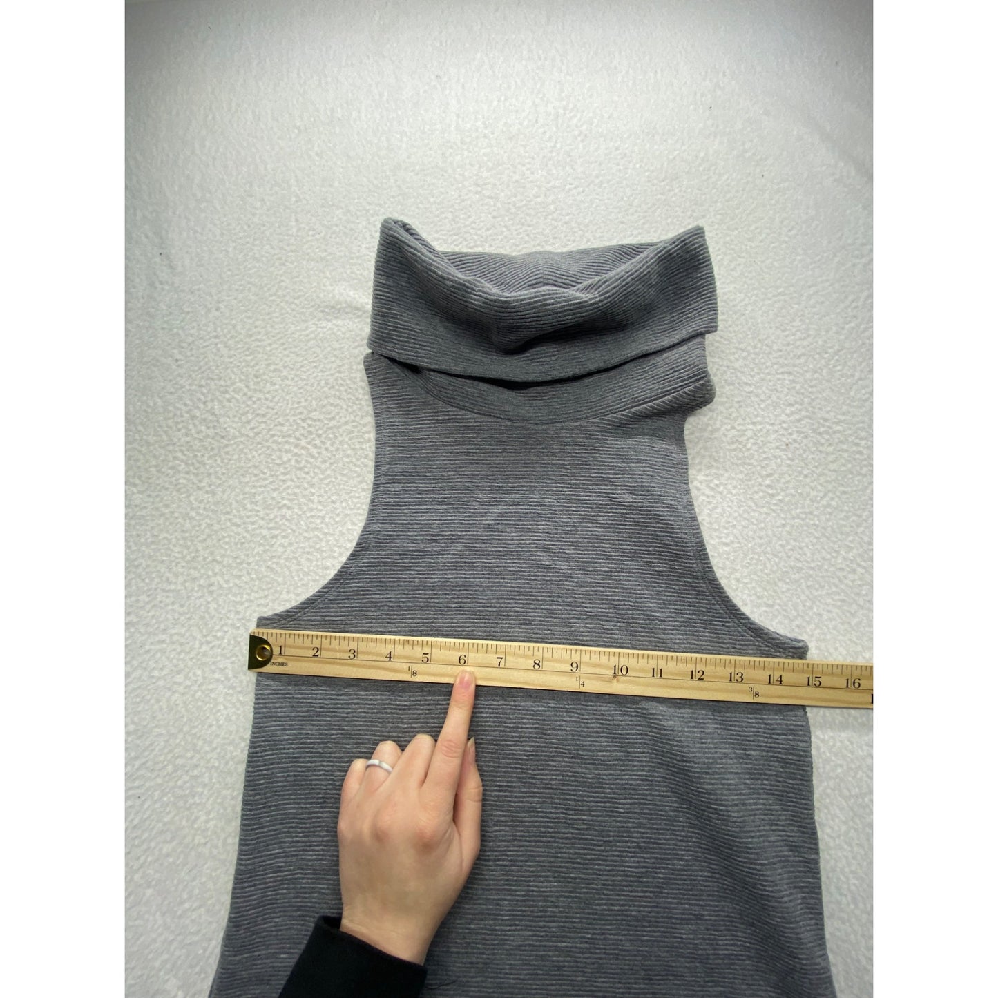 Banana Republic XS Sleeveless Gray Turtleneck Dress #7047