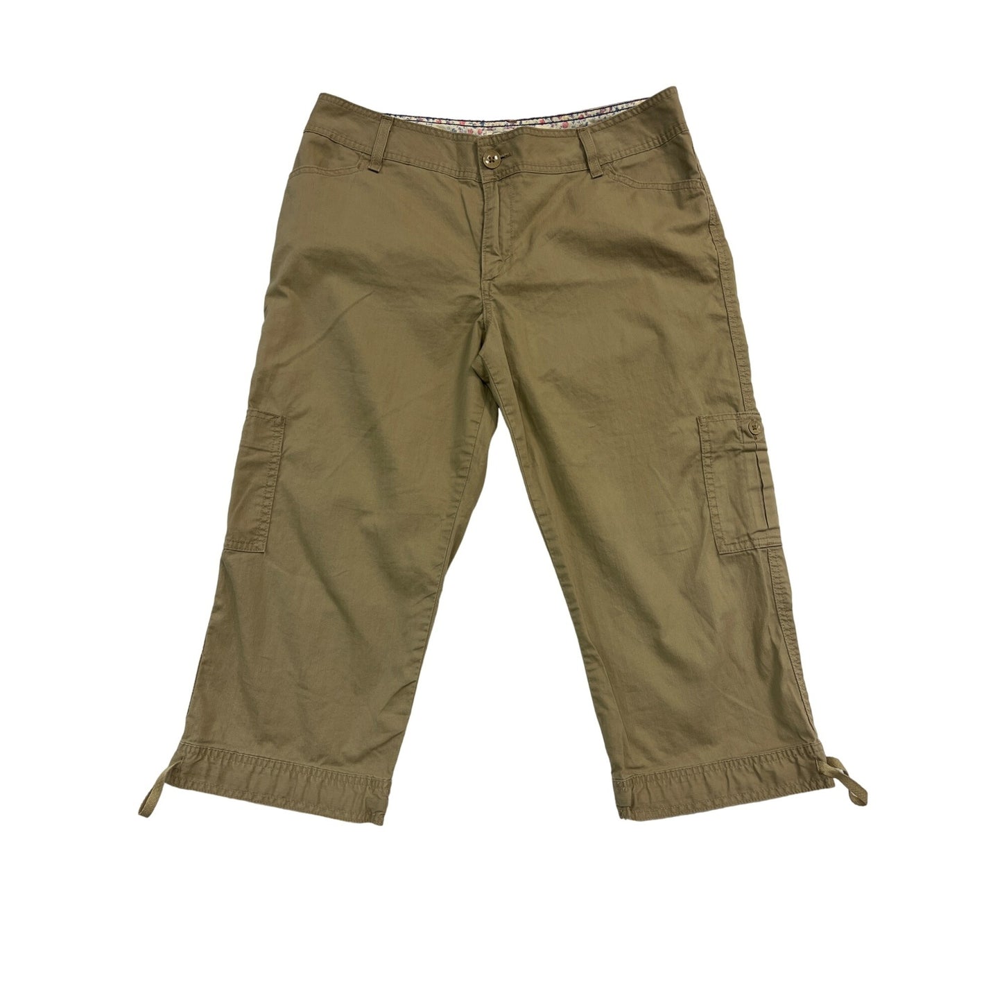 Women’s Tan Cargo Style Capris