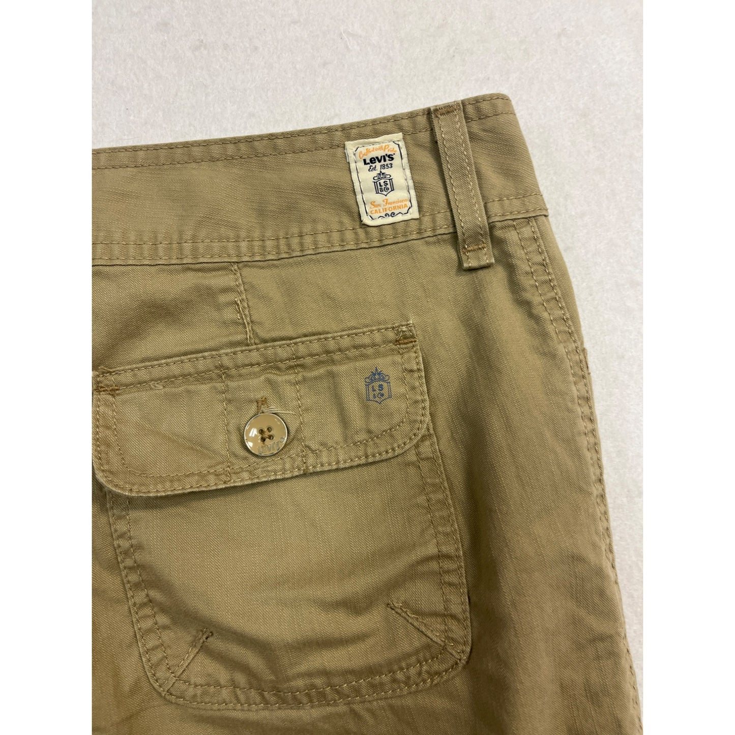 Women’s Tan Cargo Style Capris