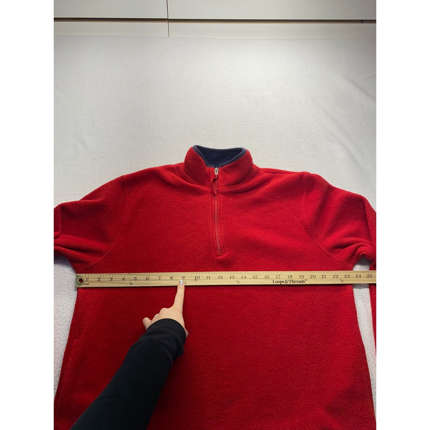 Old Navy Outlet Red Fleece Pullover Quarter-Zip Jacket XXL #7102