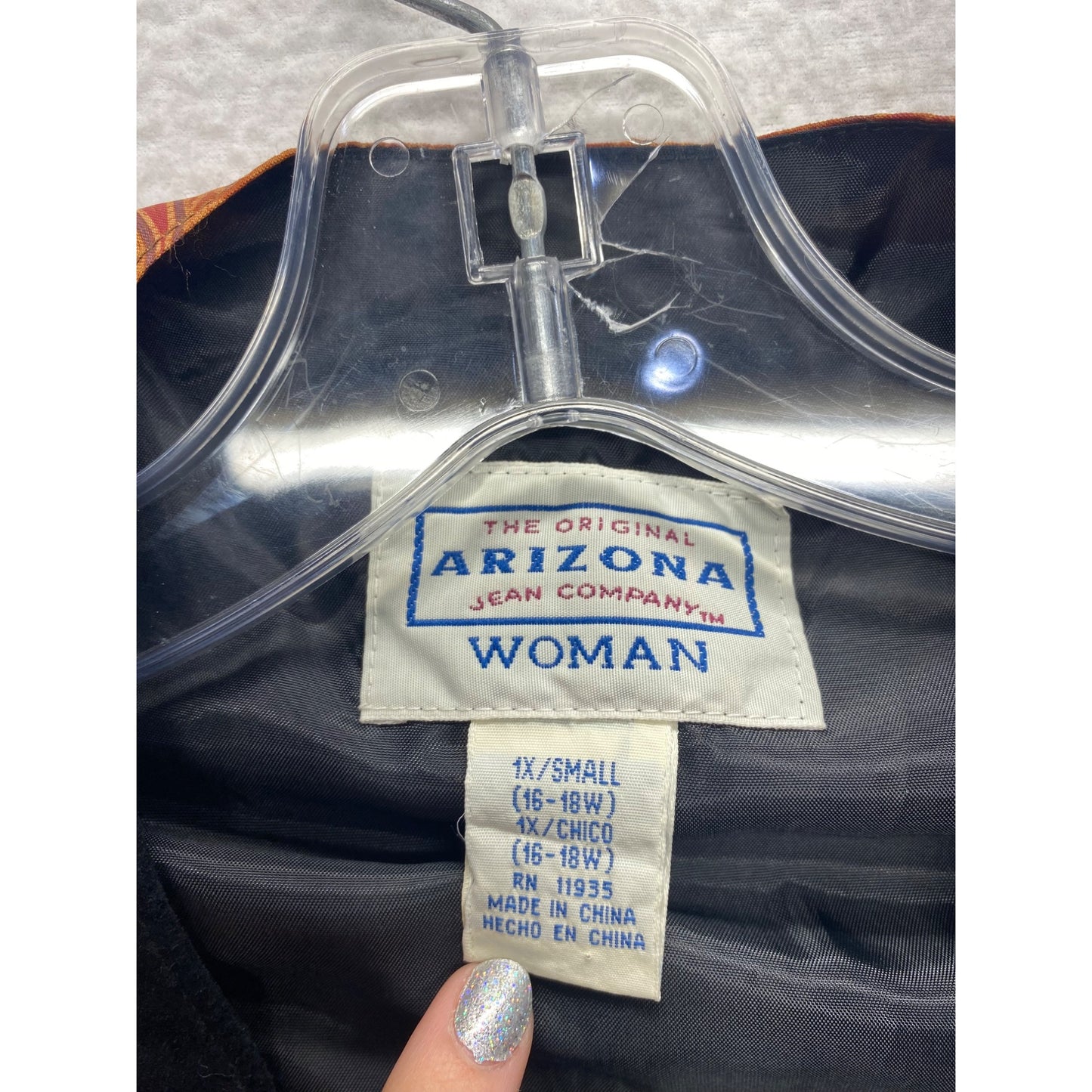 Vintage Arizona Jean co women’s leather vest #7117