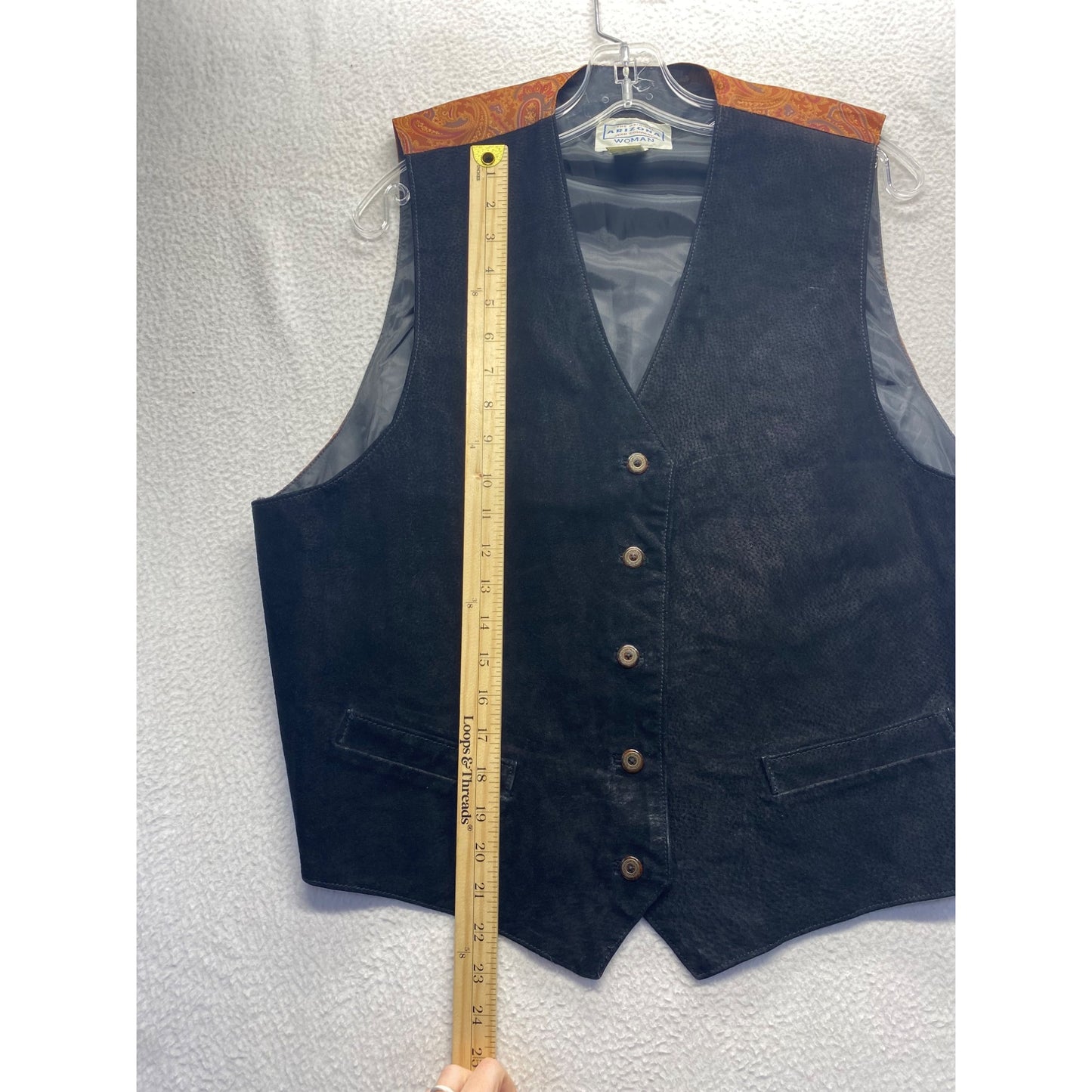 Vintage Arizona Jean co women’s leather vest #7117