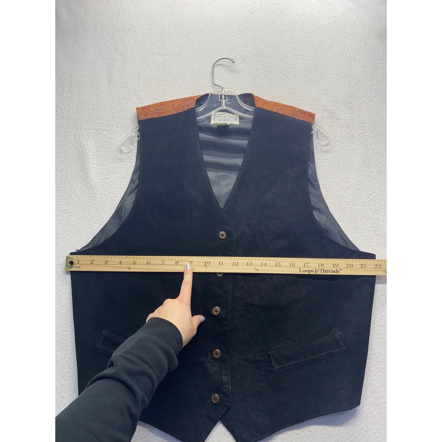 Vintage Arizona Jean co women’s leather vest #7117